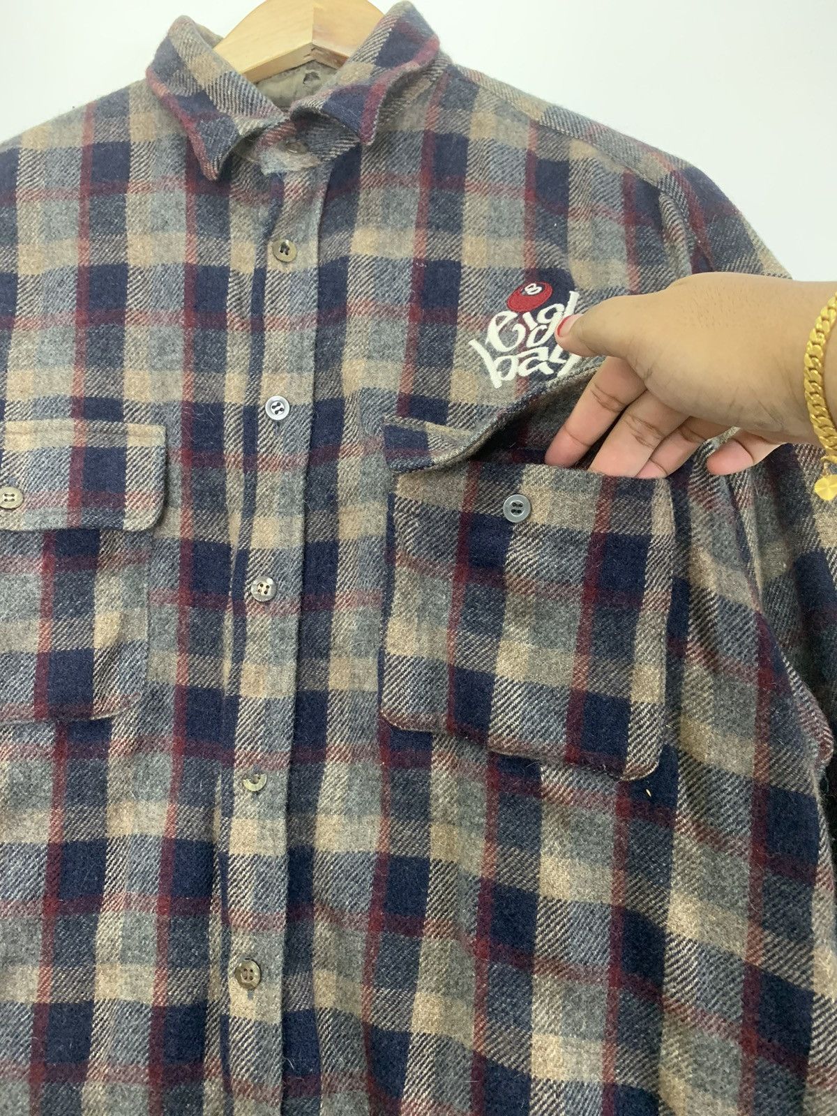 Flannel × Vintage Vintage Eight Ball flannel Size US L / EU 52-54 / 3 - 7 Thumbnail