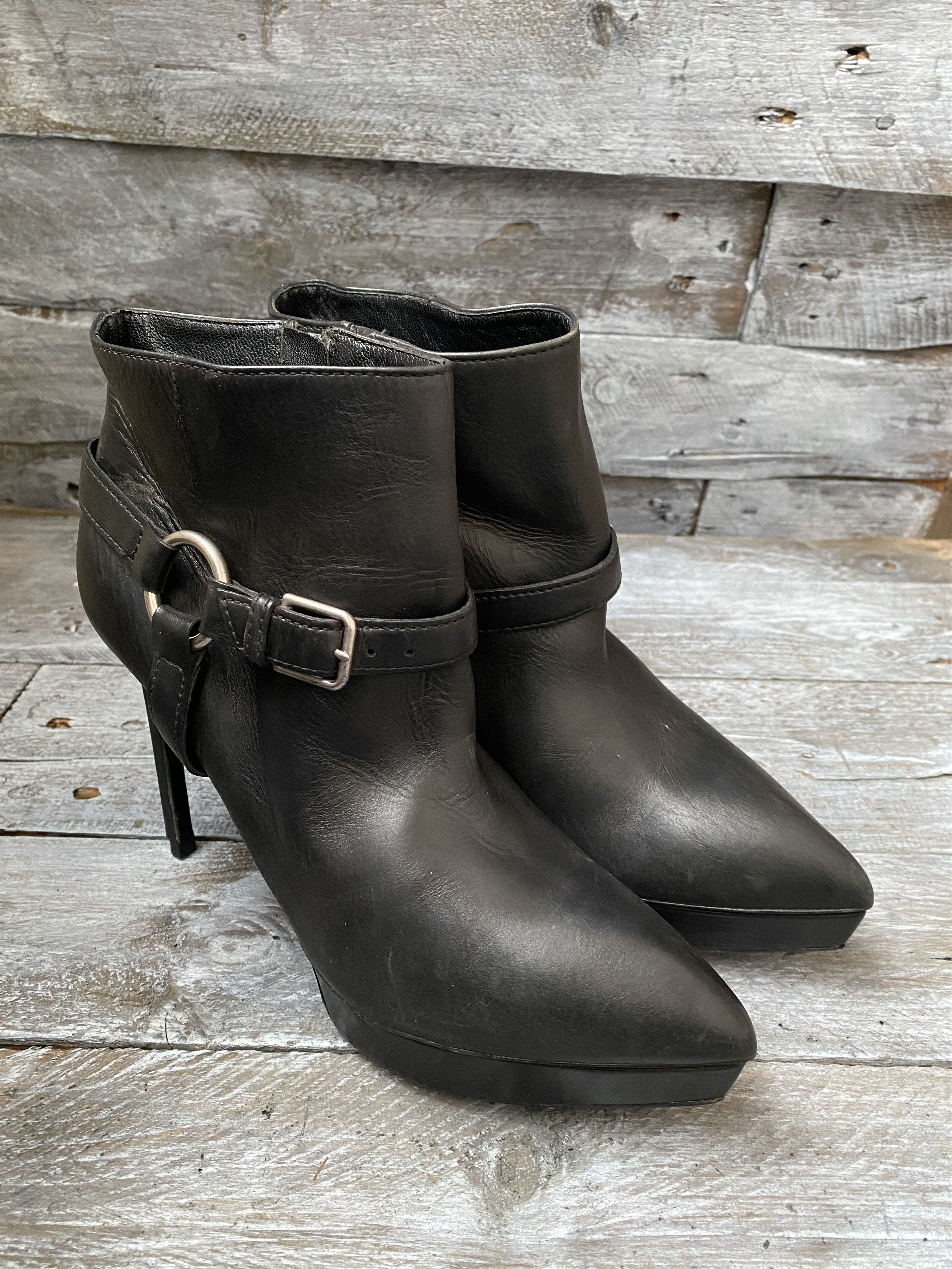 Designer × Saint Laurent Paris Saint laurent janis harness punk platform boots sz38.5 Size US 8 / IT 38 - 7 Thumbnail