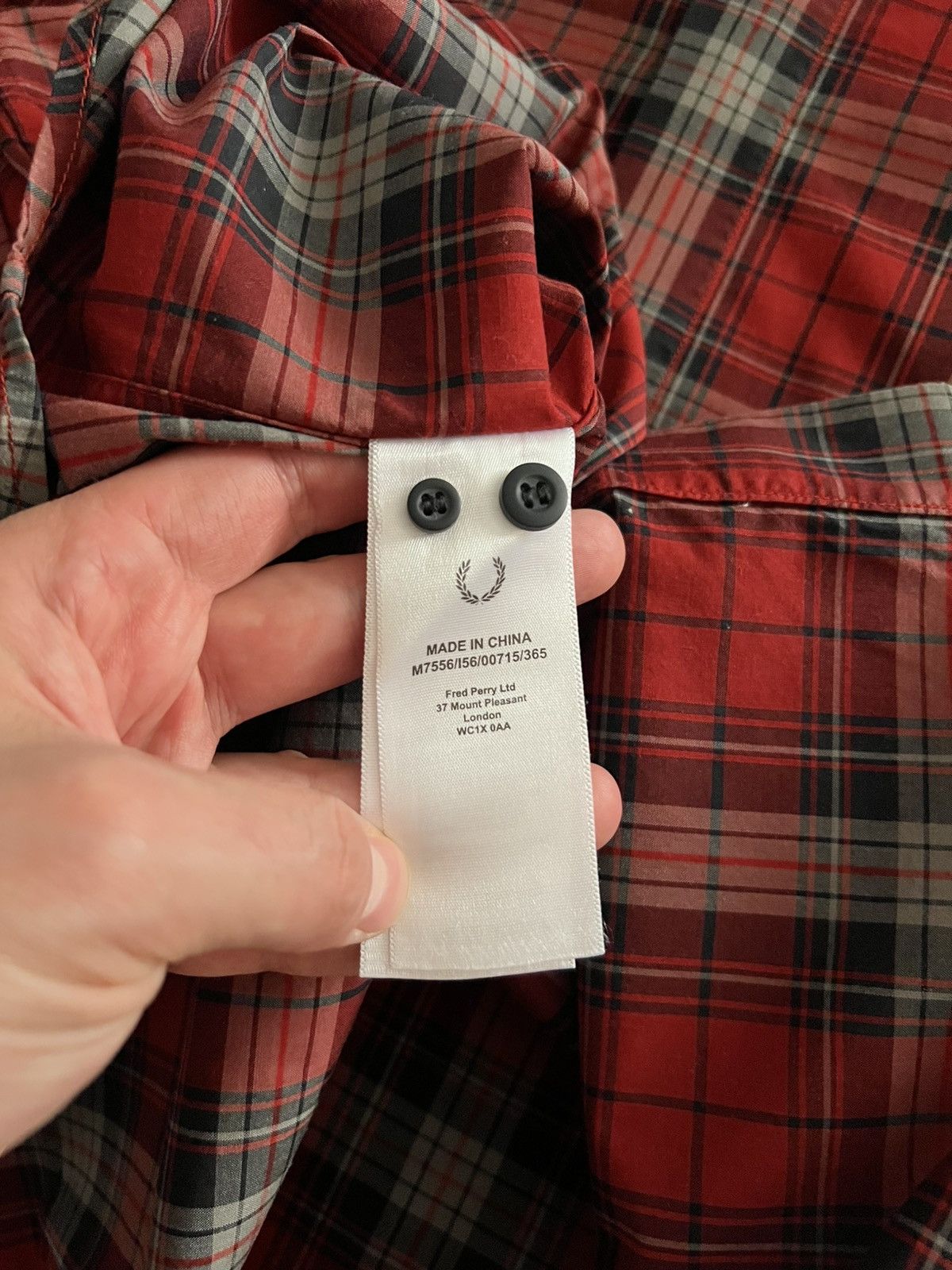Fred Perry Fred Perry Checkered Red Logo Shirt Size US S / EU 44-46 / 1 - 10 Thumbnail