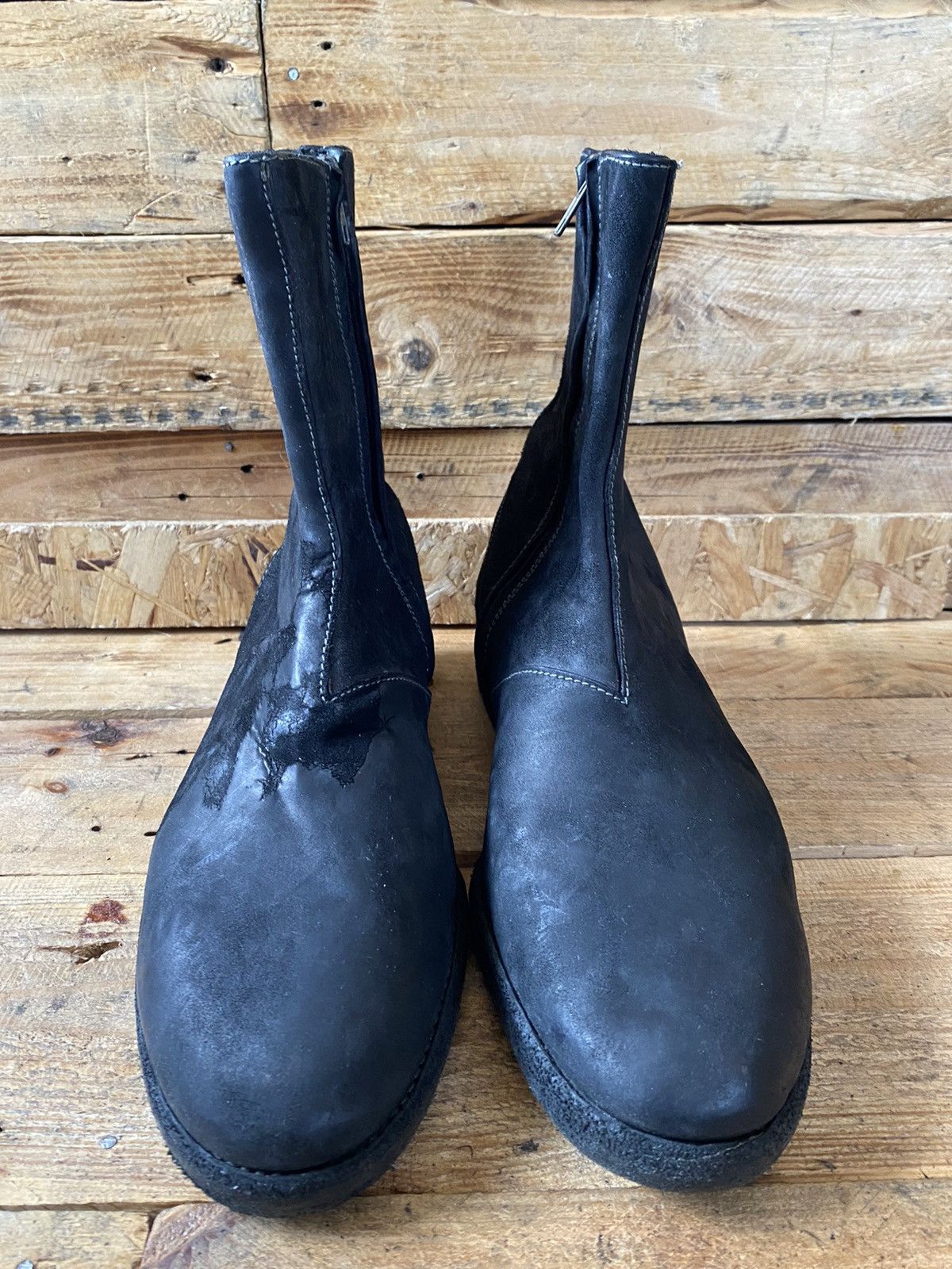 Franceschetti Franceschetti , hand made black leather boots uksz 8 Size US 9 / EU 42 - 4 Thumbnail