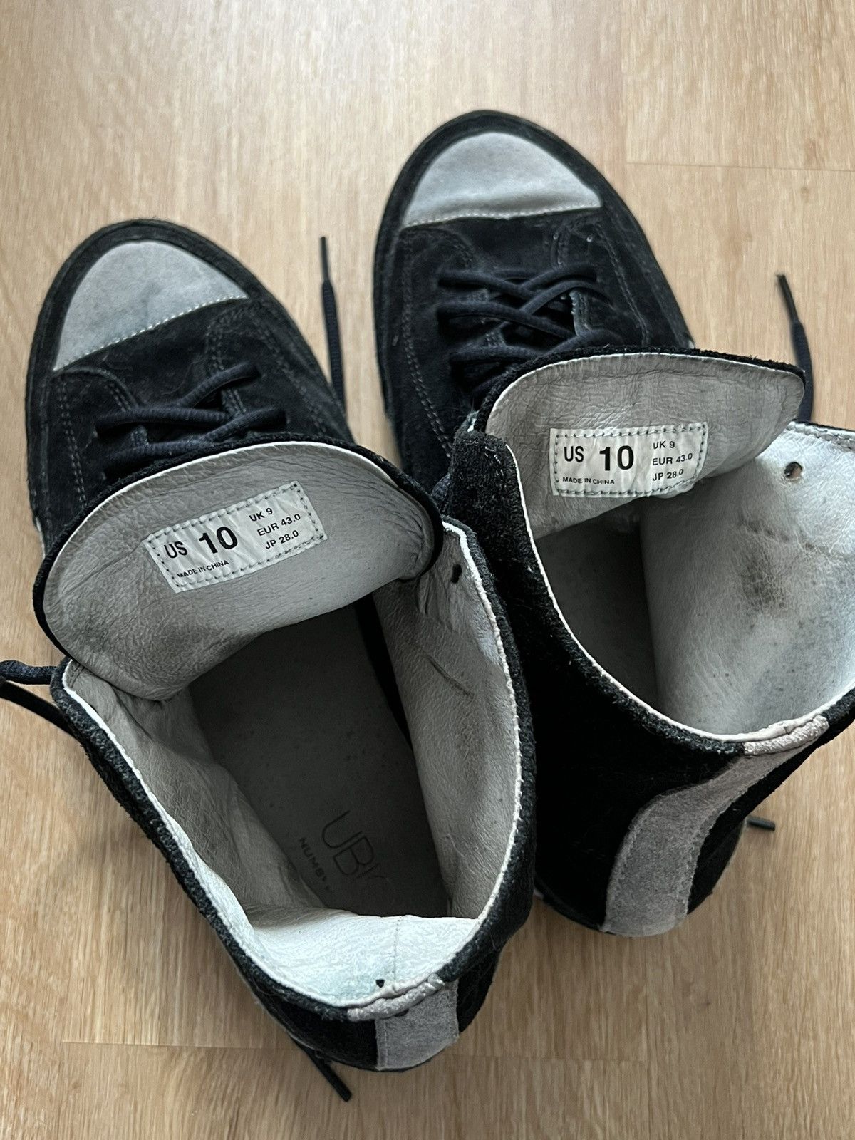 Takahiromiyashita The Soloist. AW2013 Number(N)ine x UBIQ High-Top Suede Sneakers Size US 10 / EU 43 - 6 Thumbnail