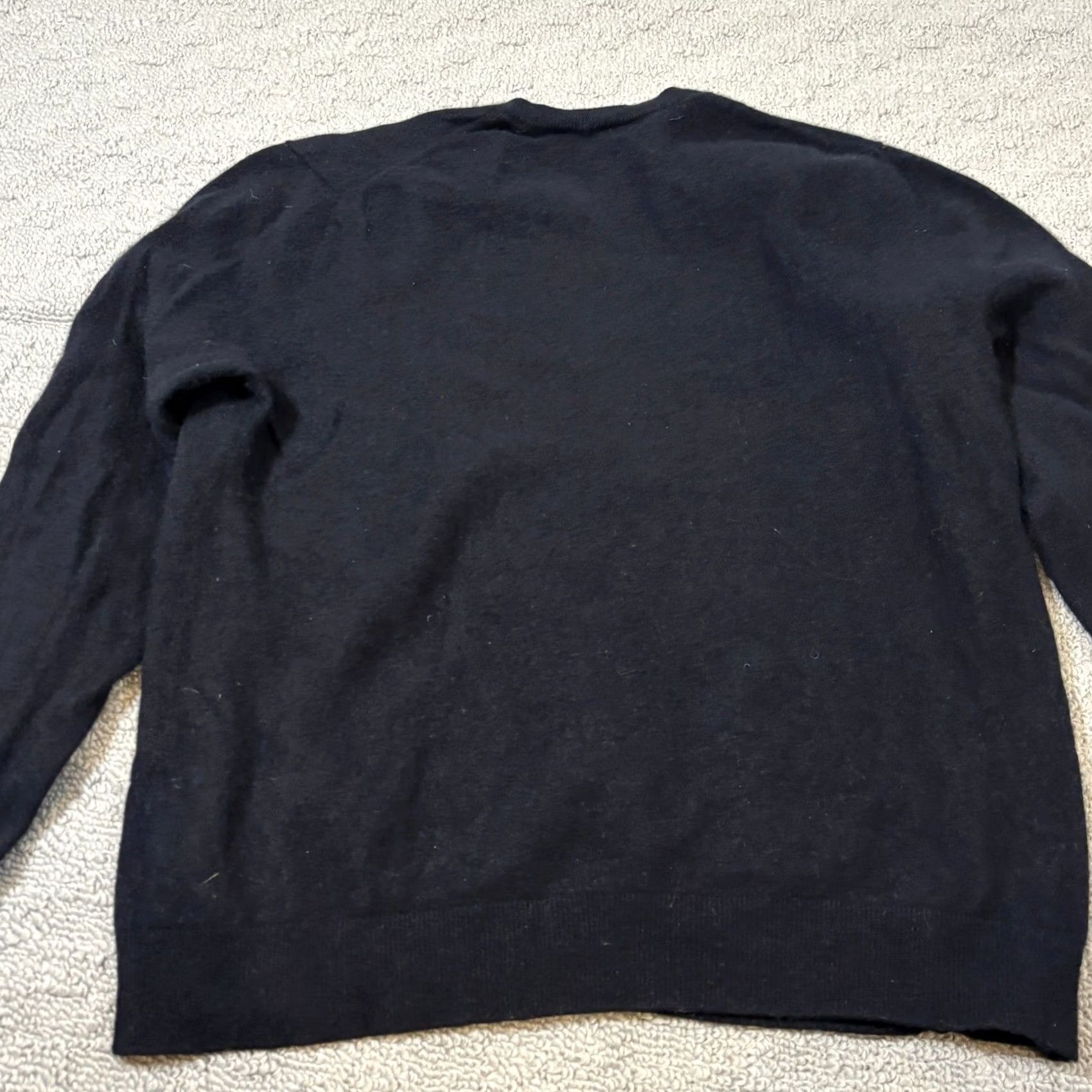 Vince Vince Mens Sweater V-Neck 100% Cashmere Navy Blue L Large Pullover Classic Knit Cashmere Lightweight Breathable All Seasons Mens Size US L / EU 52-54 / 3 - 7 Thumbnail