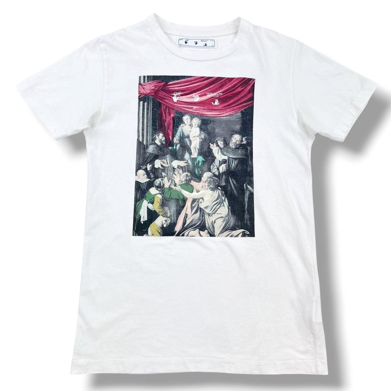 Off-White Off-White Caravaggio Painting White T Shirt Size US S / EU 44-46 / 1 - 2 Thumbnail