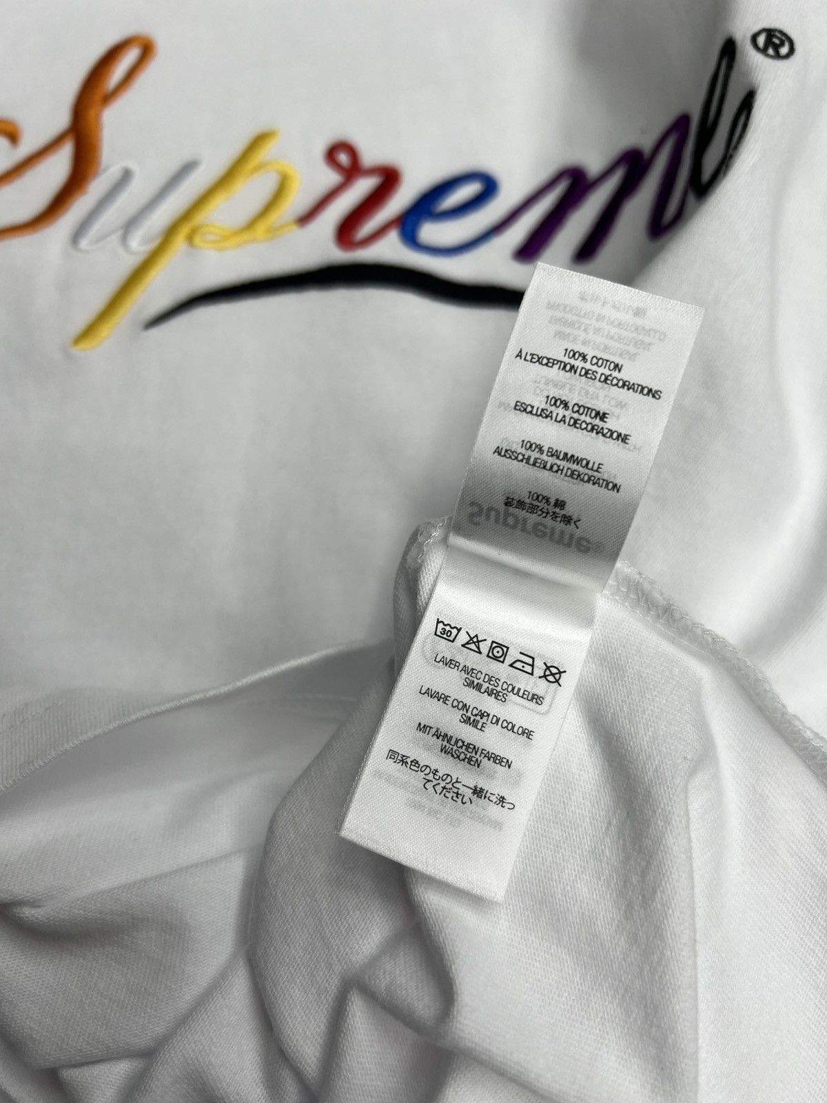 Supreme Supreme Cursive T-Shirt Size US S / EU 44-46 / 1 - 5 Thumbnail