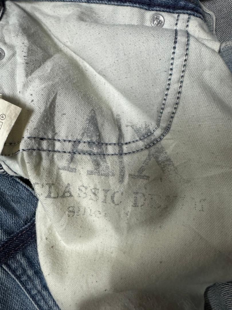 If Six Was Nine VINTAGE ARMANI EXCHANGE DESTROY SPLASHING FADED DENIM GRUNGE Size US 31 - 24 Thumbnail
