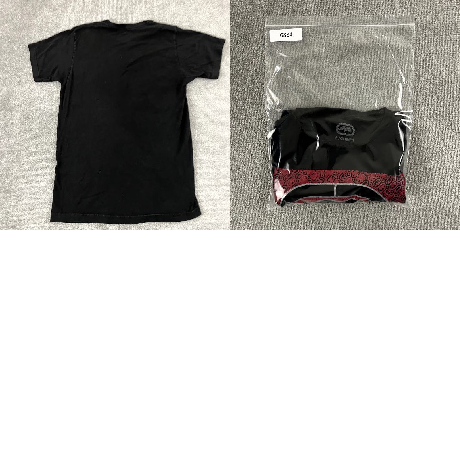 Ecko Unltd. ECKO UNLTD Shirt Mens Small/Medium Black Graphic Skate Streetwear Marc Y2K T-Shirt Crew Neck Short Sleeve Logo Regular Men Size US M / EU 48-50 / 2 - 8 Thumbnail