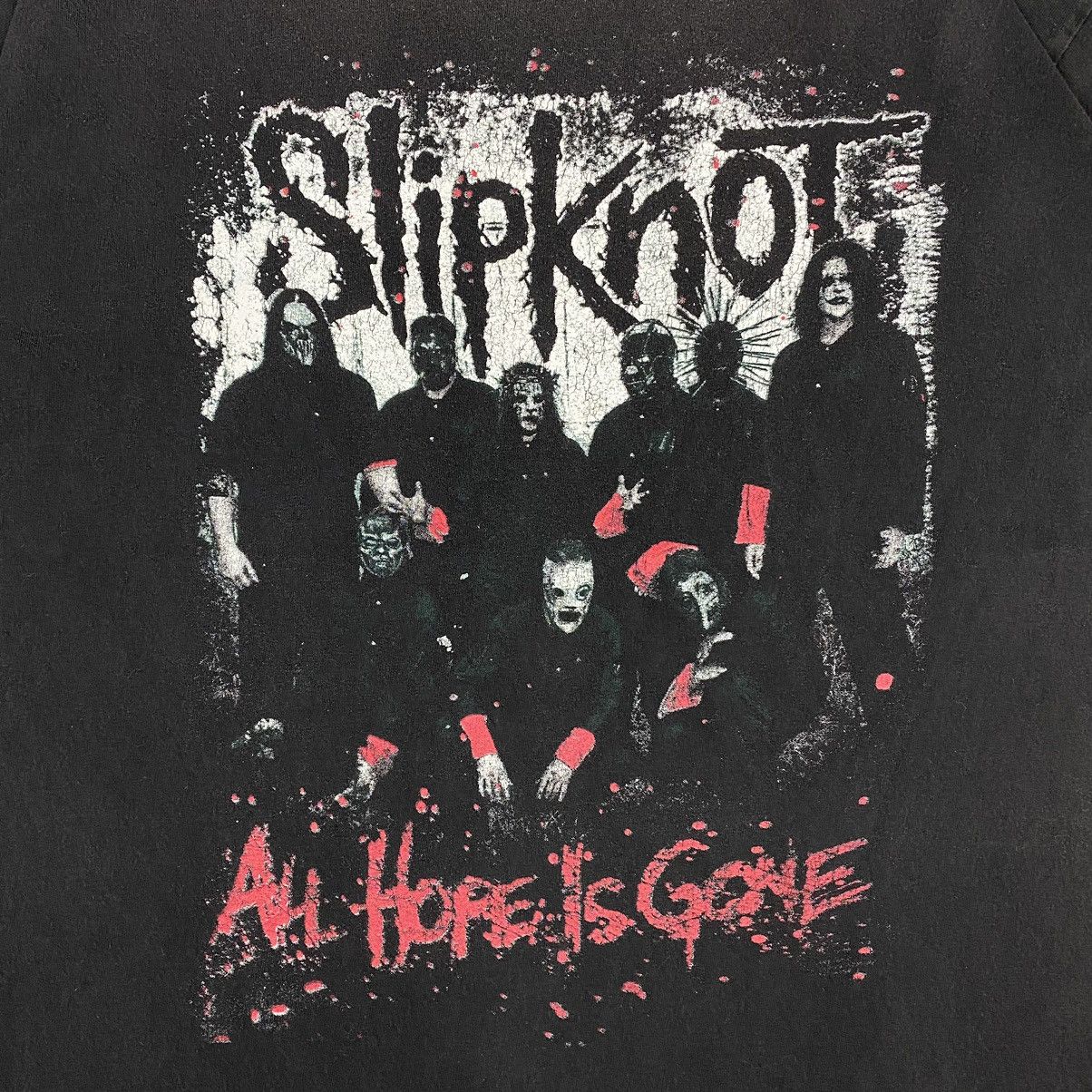 Band Tees × Slipknot × Vintage VINTAGE SLIPKNOT ALL HOPE IS GONE SUNFADED TEE Size US L / EU 52-54 / 3 - 4 Thumbnail