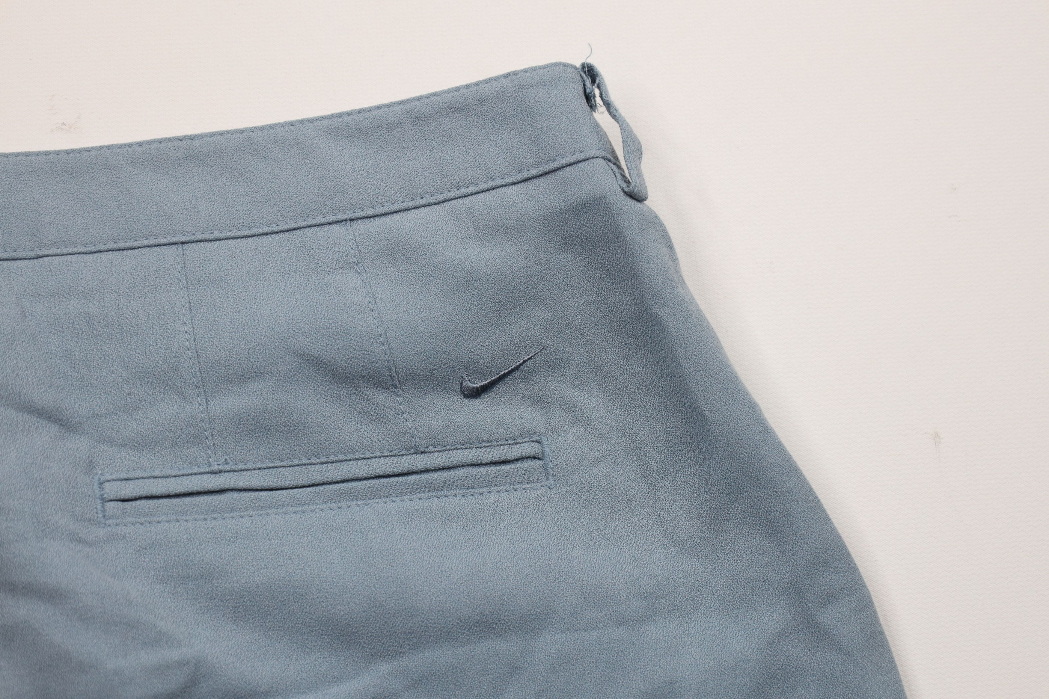 Nike × Vintage Vintage 90s Nike Golf Scott Mini Swoosh Pleated Chino Shorts Size US 32 / EU 48 - 9 Thumbnail