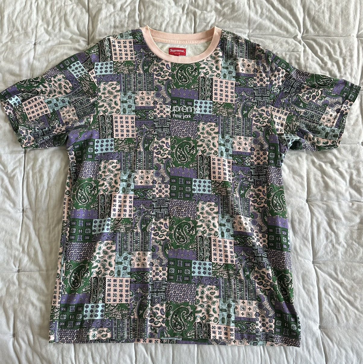 Supreme paisley tee hotsell