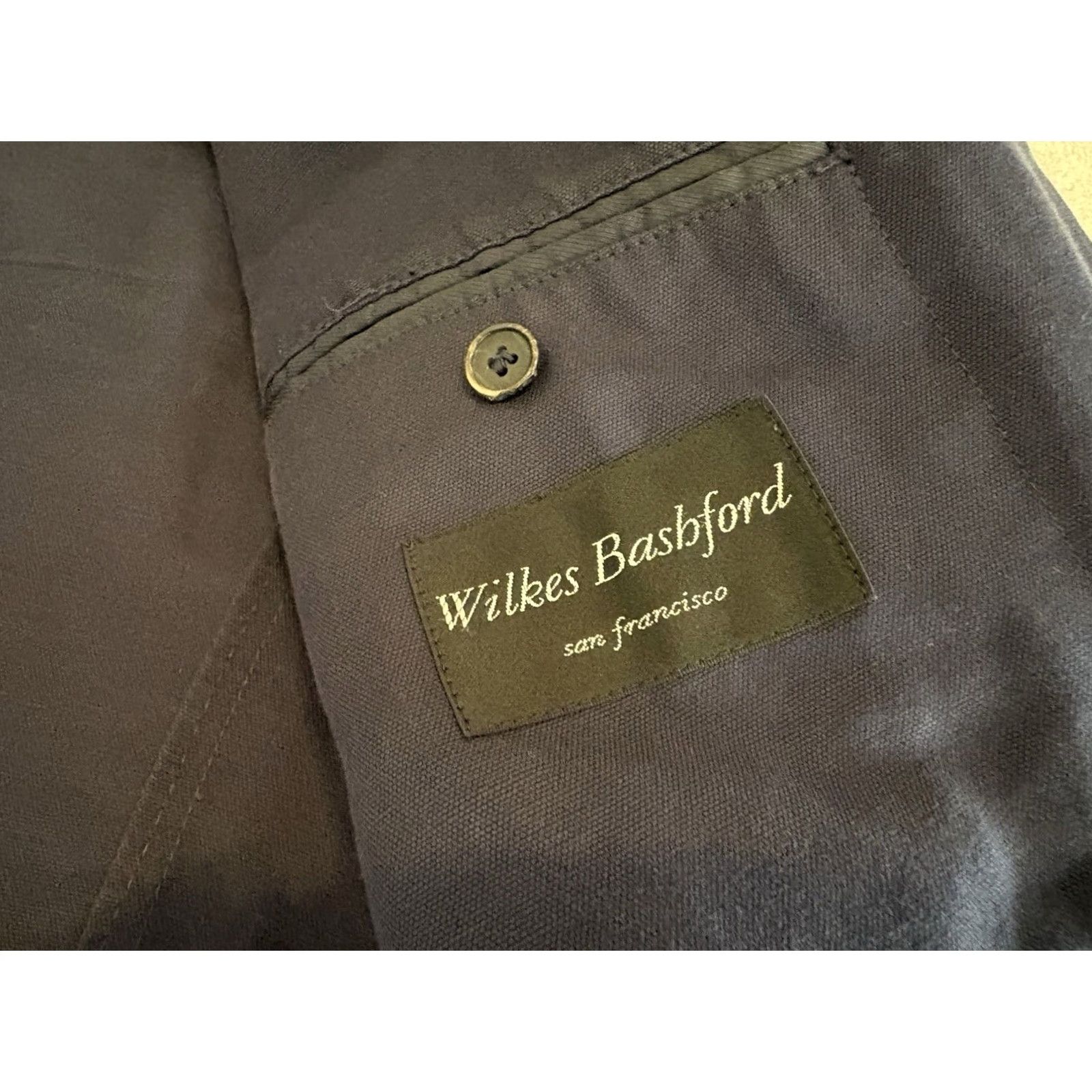 Ermenegildo Zegna Ermenegildo Zegna Blazer Jacket Mens 44 Two-Button Navy Blue Solid Sport Coat with Measurements 22" Pit to Pit 31" Back Length Size 44R - 4 Thumbnail