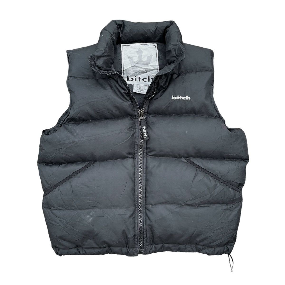Hook-Ups × Powell Peralta × Thrasher Vintage 90s Bitch Skateboard Down Jacket Vest Size US M / EU 48-50 / 2 - 2 Thumbnail