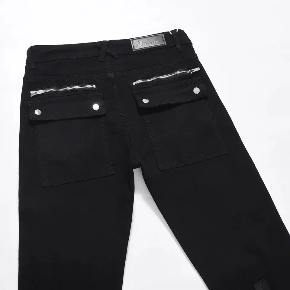 Japanese Brand × Jean Straight Boot Cut Flared Pocket Cargo Jeans Size US 34 / EU 50 - 6 Thumbnail