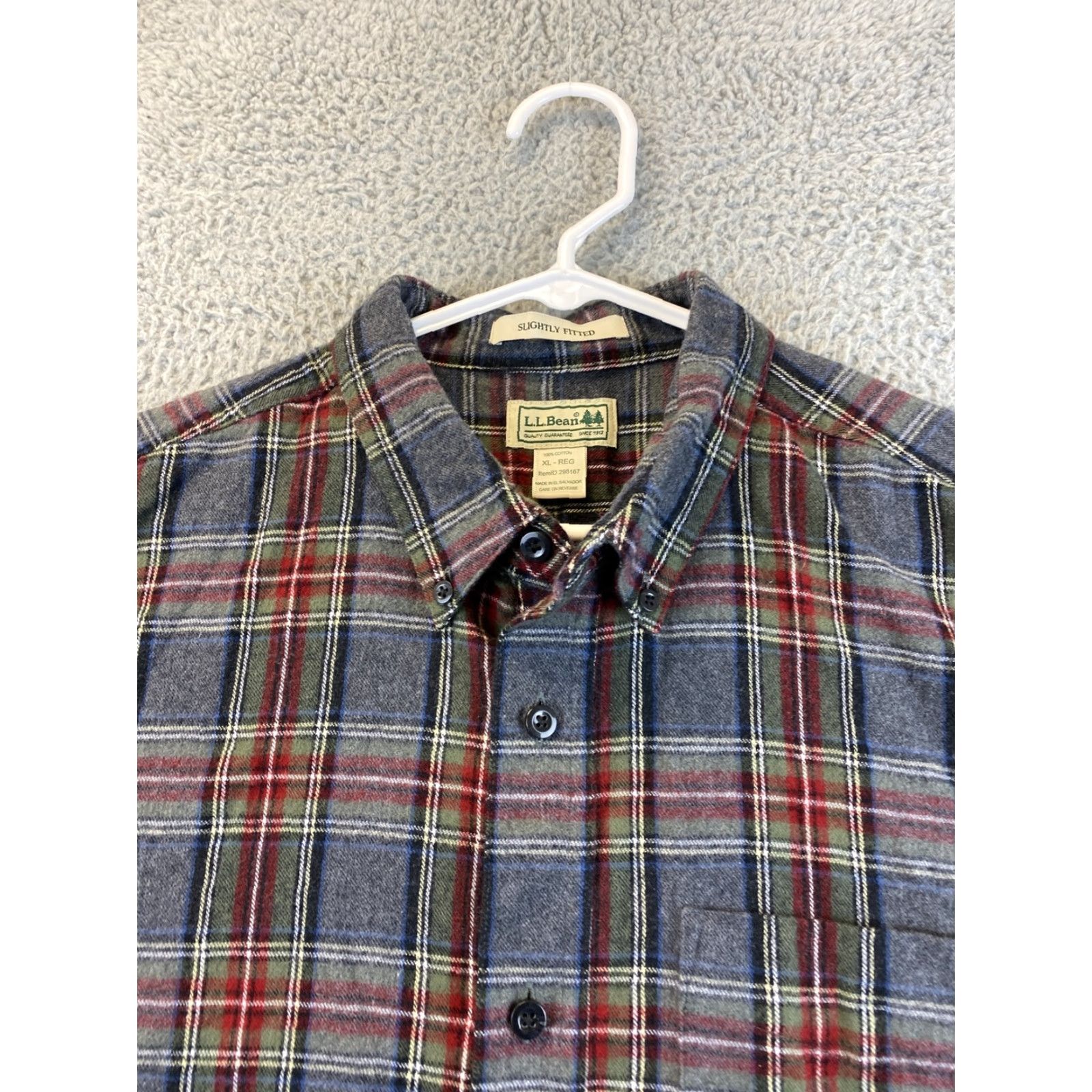 Vintage VINTAGE? No, L.L. Bean Fleece Plaid Shirt Men XL Gray Brown 80-20 Regular Fit Pockets Outdoor Workwear XL Mens Size US XL / EU 56 / 4 - 4 Thumbnail