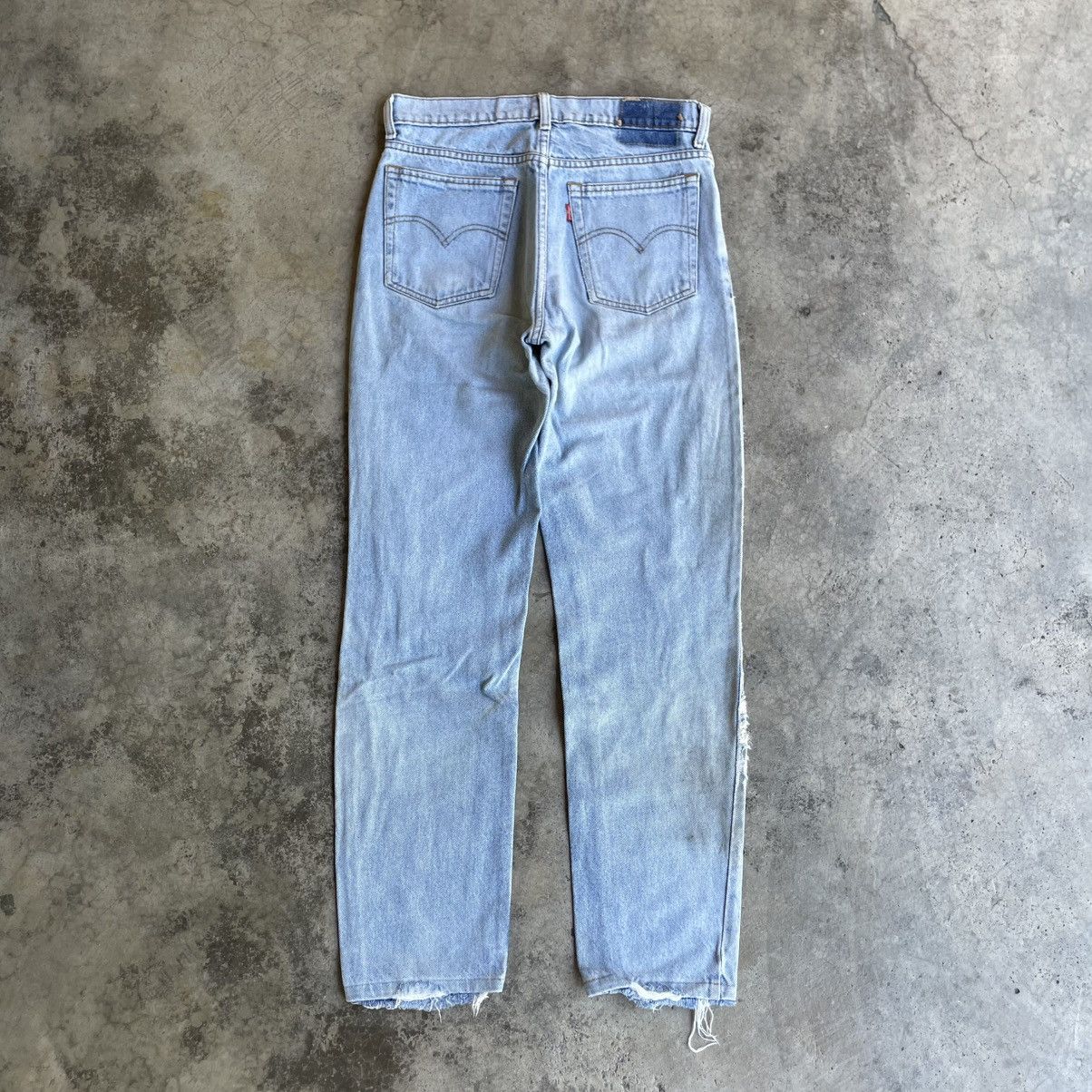 Levi's Vintage Clothing 🔥Vintage Levis Stoned Washed Ripped Distress Dirty Jeans Size US 30 / EU 46 - 4 Thumbnail