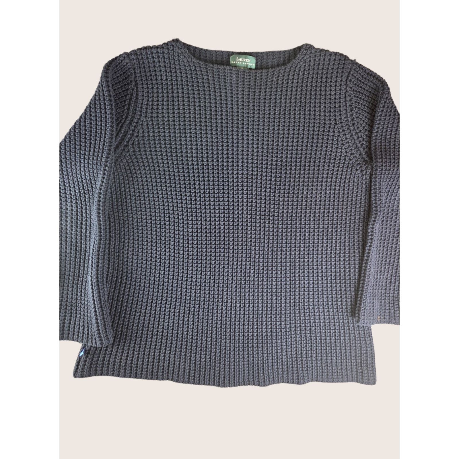 Ralph Lauren Ralph Lauren Sweater Women XL Navy Blue Knit Pullover Long Sleeve" Size XL / US 12-14 / IT 48-50 - 1 Thumbnail