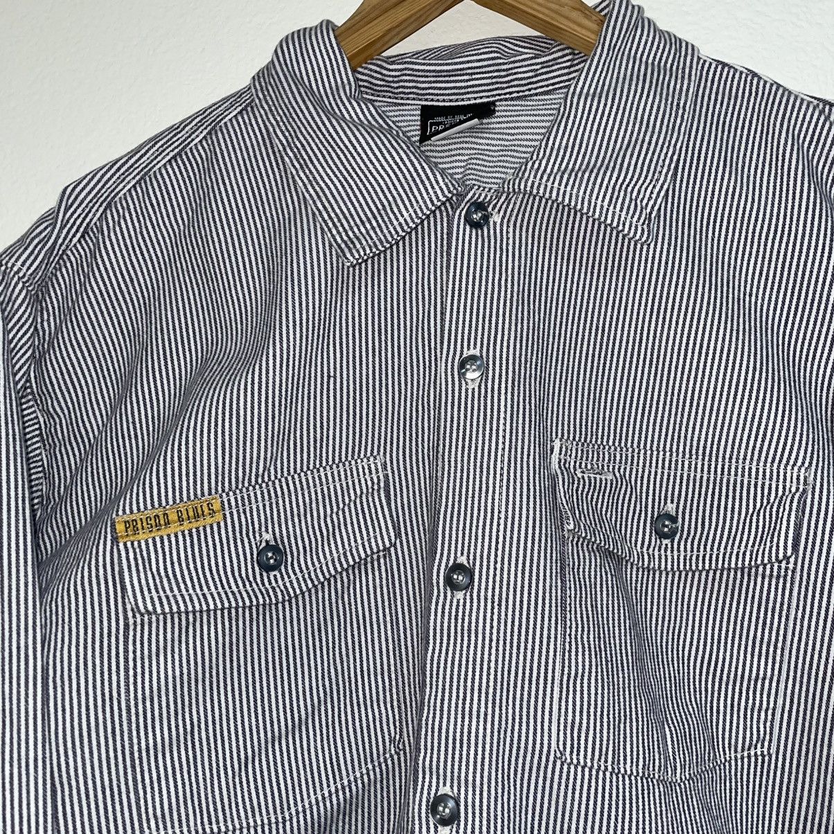 Vintage Prsn Blu Vintage Jail Button Up Size US L / EU 52-54 / 3 - 2 Thumbnail