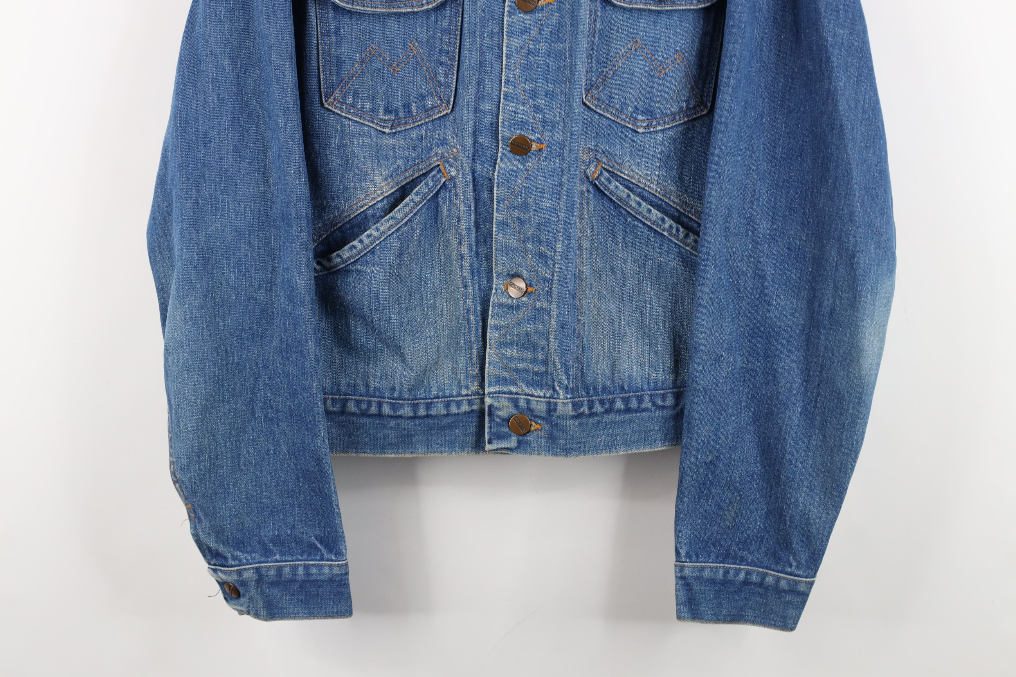 Vintage Vintage 60s Streetwear 14oz Denim Jean Trucker Jacket USA Size US XL / EU 56 / 4 - 3 Thumbnail