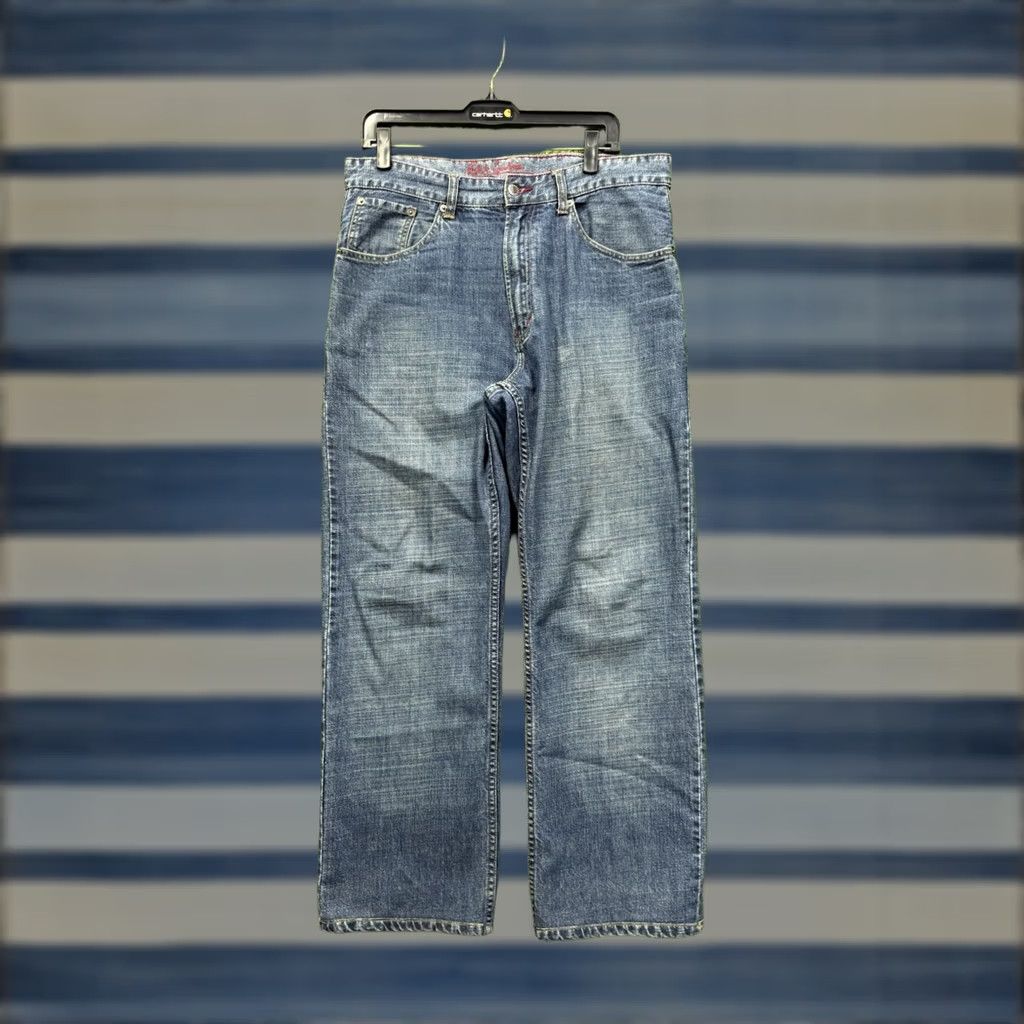 Robert Graham Robert Graham Jeans Mens 34x34 Straight Leg 5-Pocket Denim Blue Relaxed Regular Stretchless Casual Shirt? Size US 34 / EU 50 - 1 Thumbnail