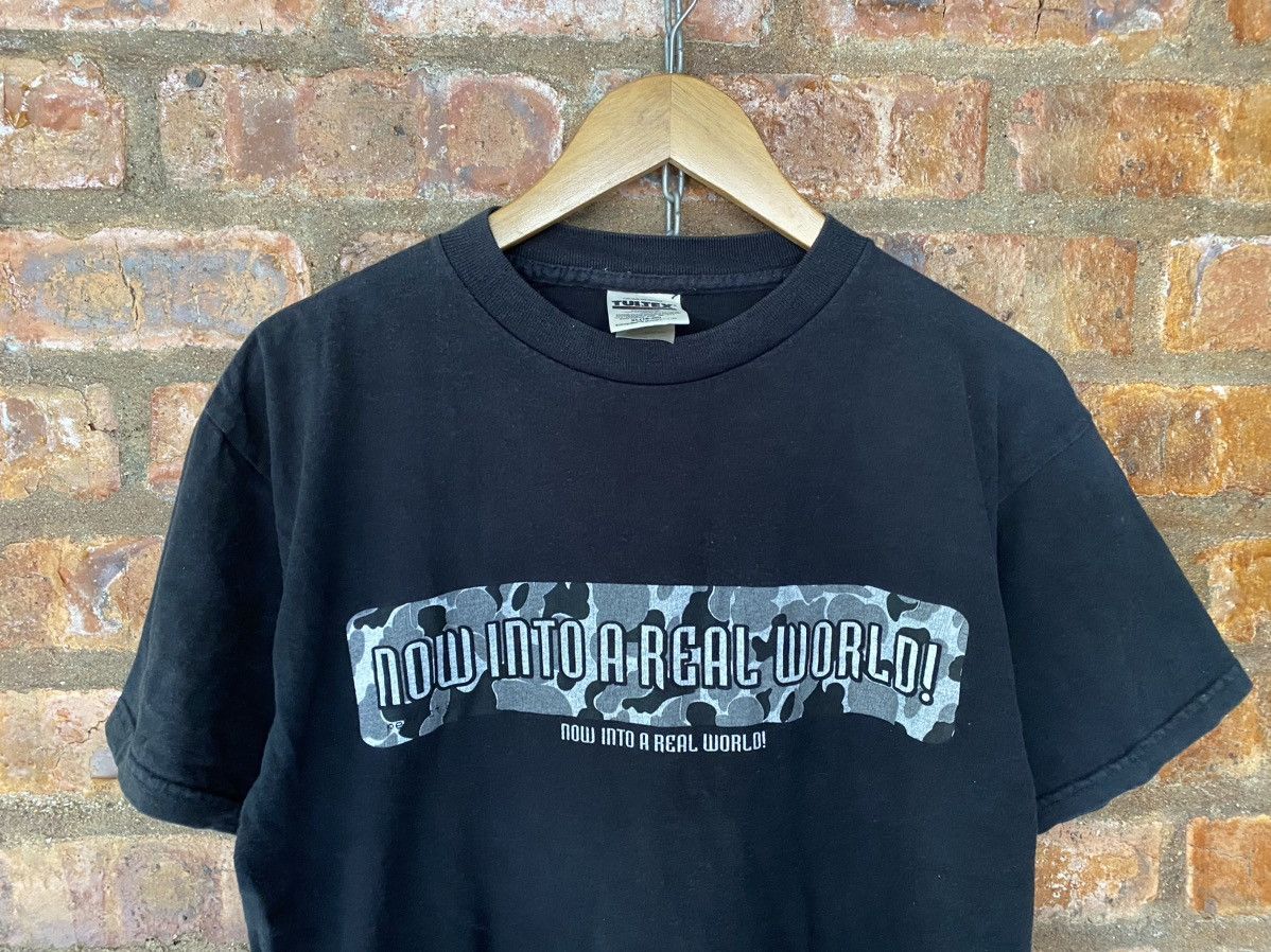 Japanese Brand 1990s Anvil N4 Japan Now Into a real World camo tee Size US M / EU 48-50 / 2 - 3 Thumbnail