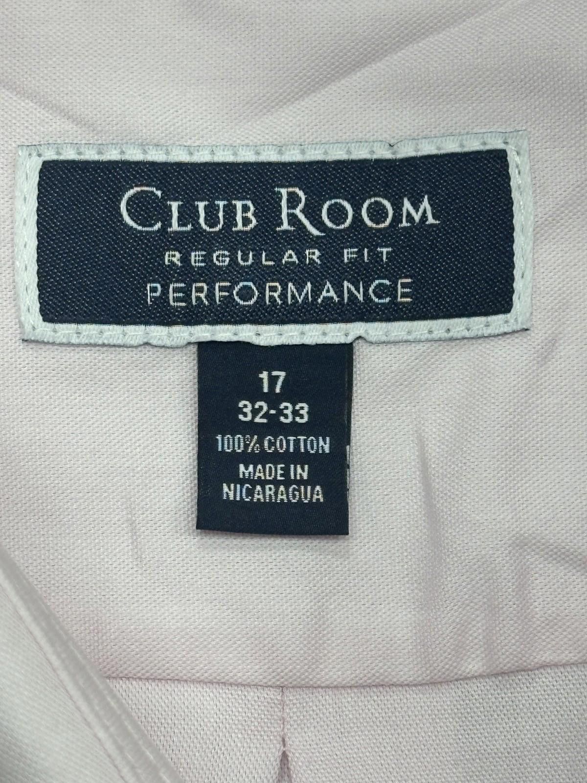 Club Room Club Room Regular Fit Cotton Button Down Shirt Mens Pink L Size US L / EU 52-54 / 3 - 3 Thumbnail