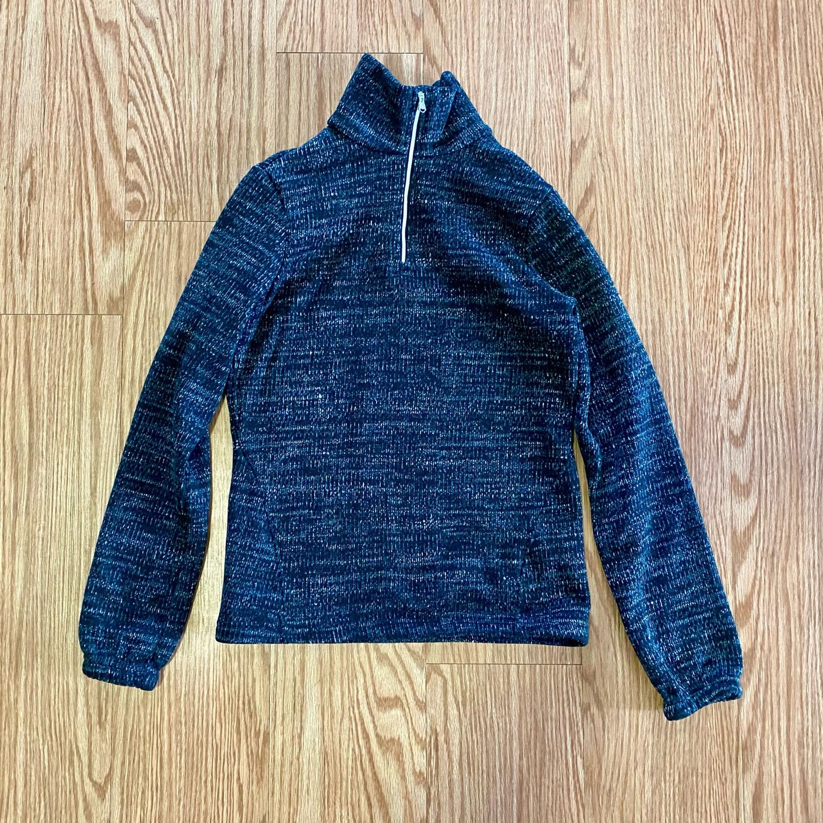 Spyder Spyder Heathered Black Fleece Half Zip Pullover Womens Small Size S / US 4 / IT 40 - 2 Thumbnail