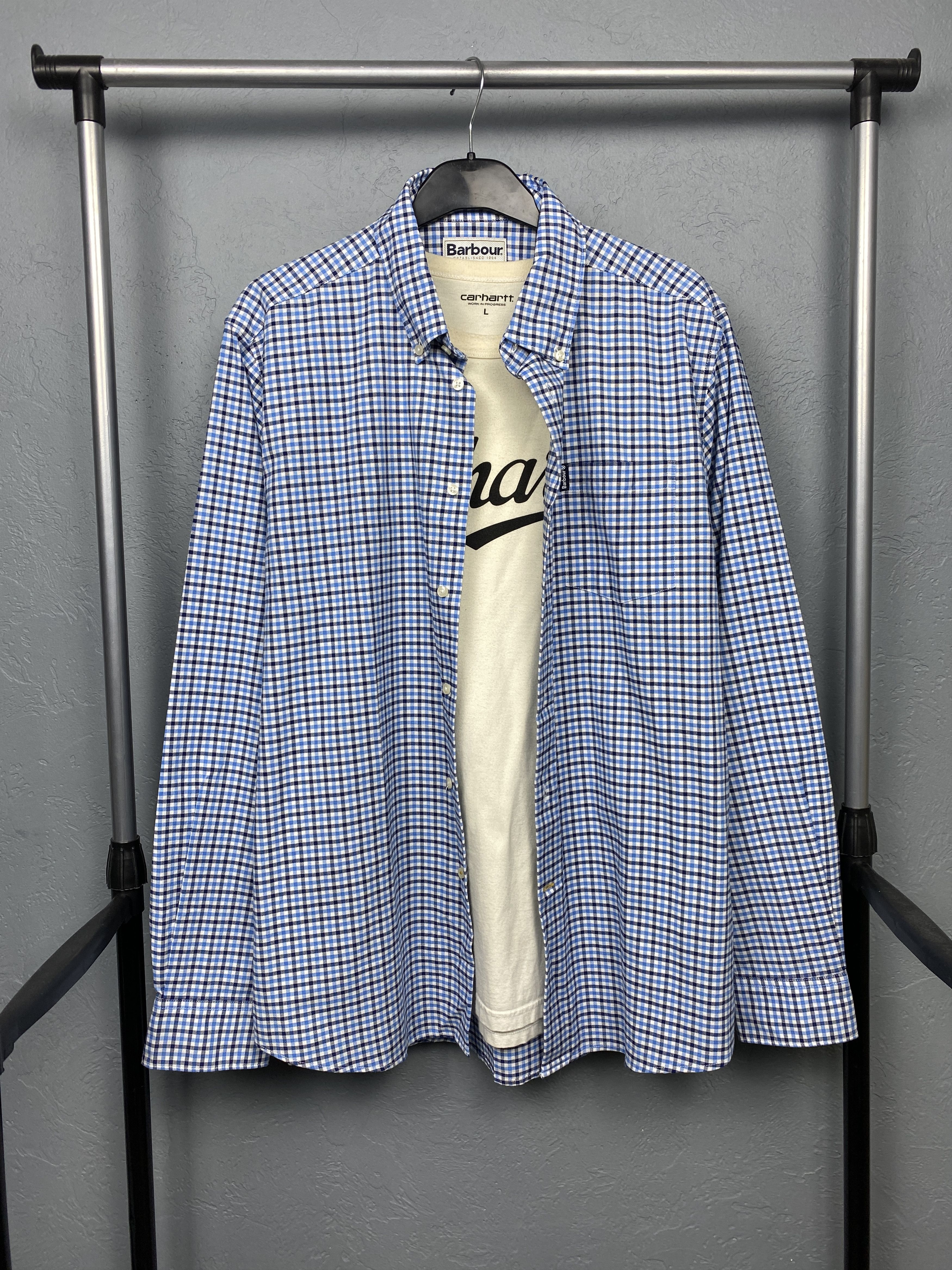 Barbour Barbour Vintage Mens Long Sleeve Check Shirt Size US L / EU 52-54 / 3 - 1 Thumbnail