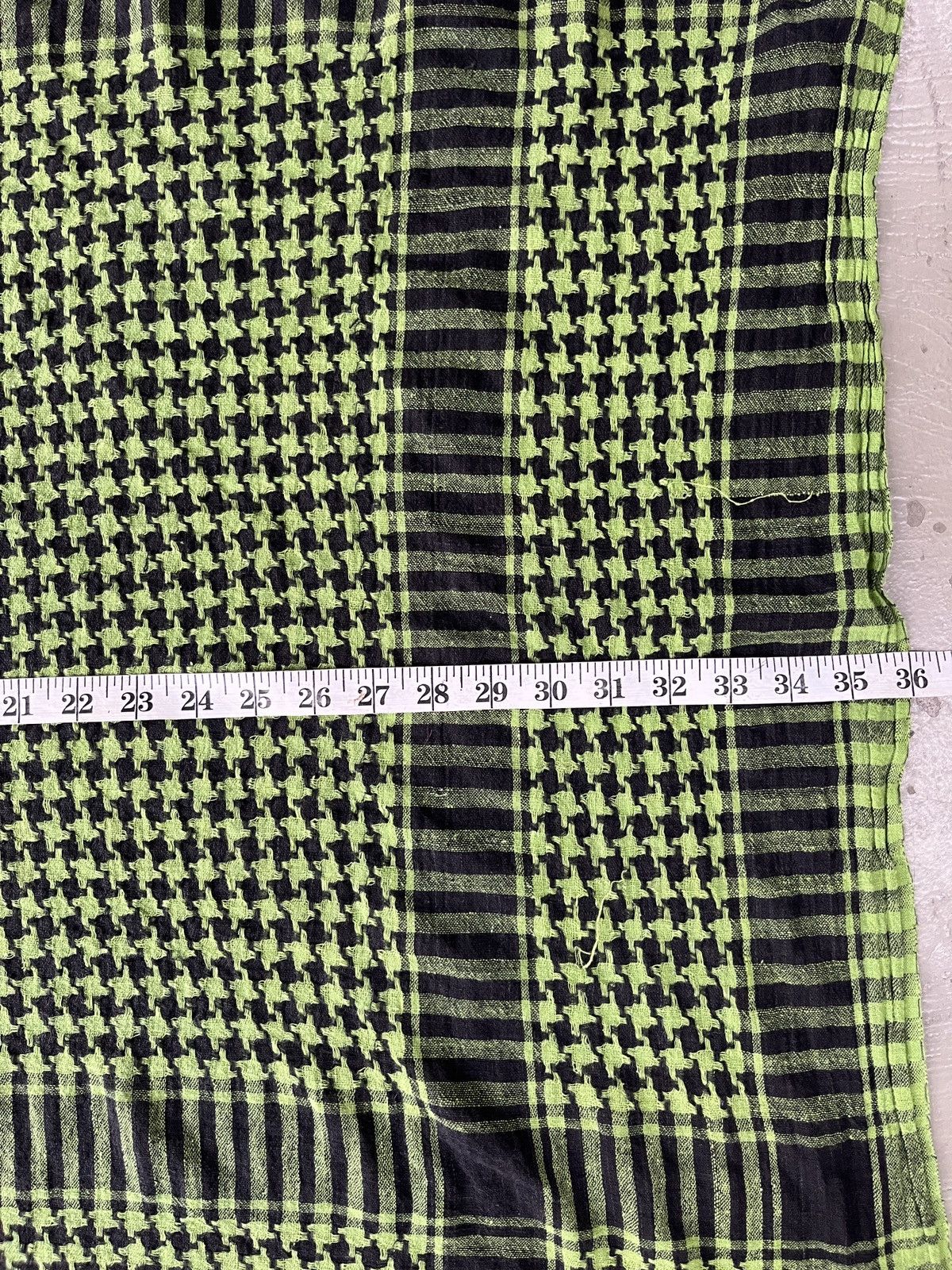 If Six Was Nine Green Keffiyeh Scarf Raf Simons Undercover Junya Style Size ONE SIZE - 5 Thumbnail