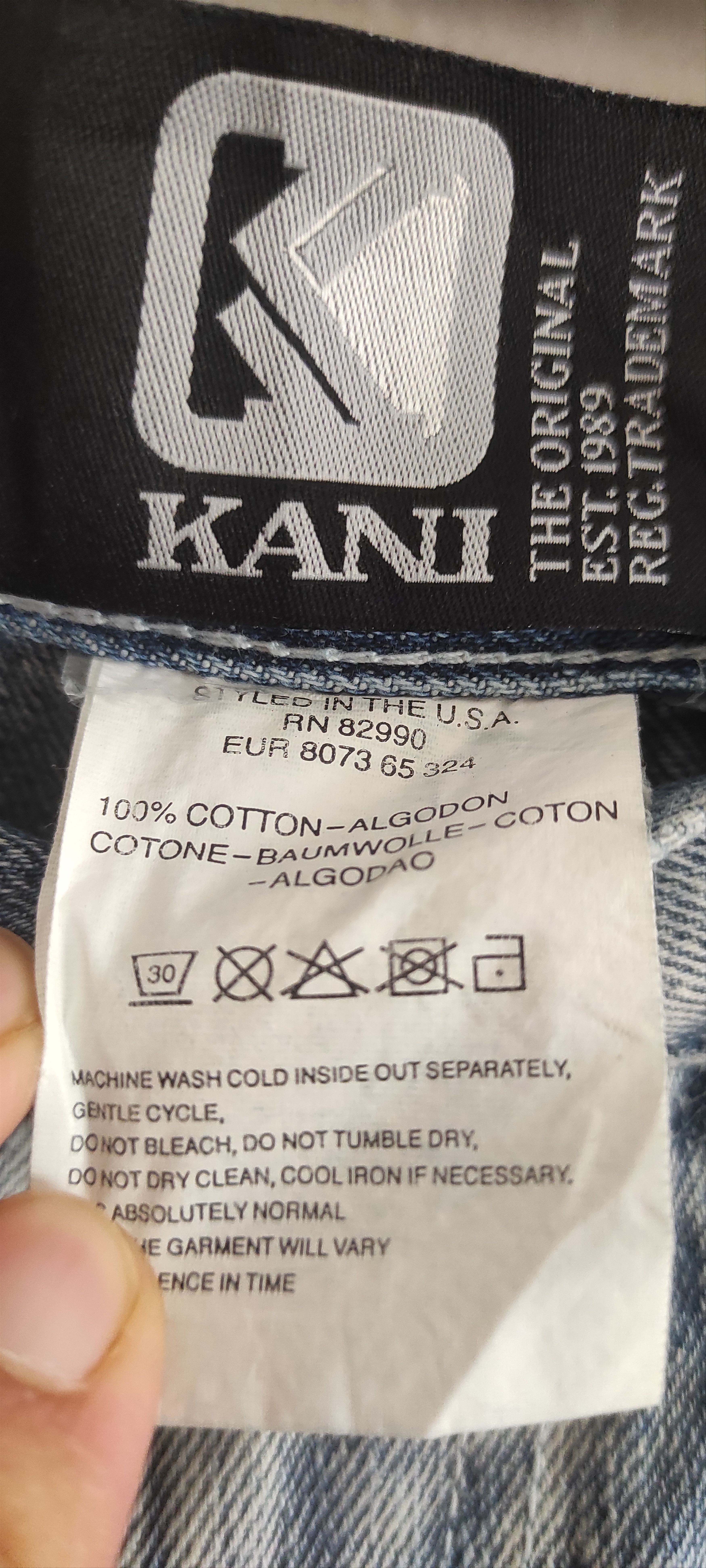 Karl Kani KARL KANI Hip Hop Baggy Denim Shorts Jeans 90s Size 38 Size US 38 / EU 54 - 11 Thumbnail