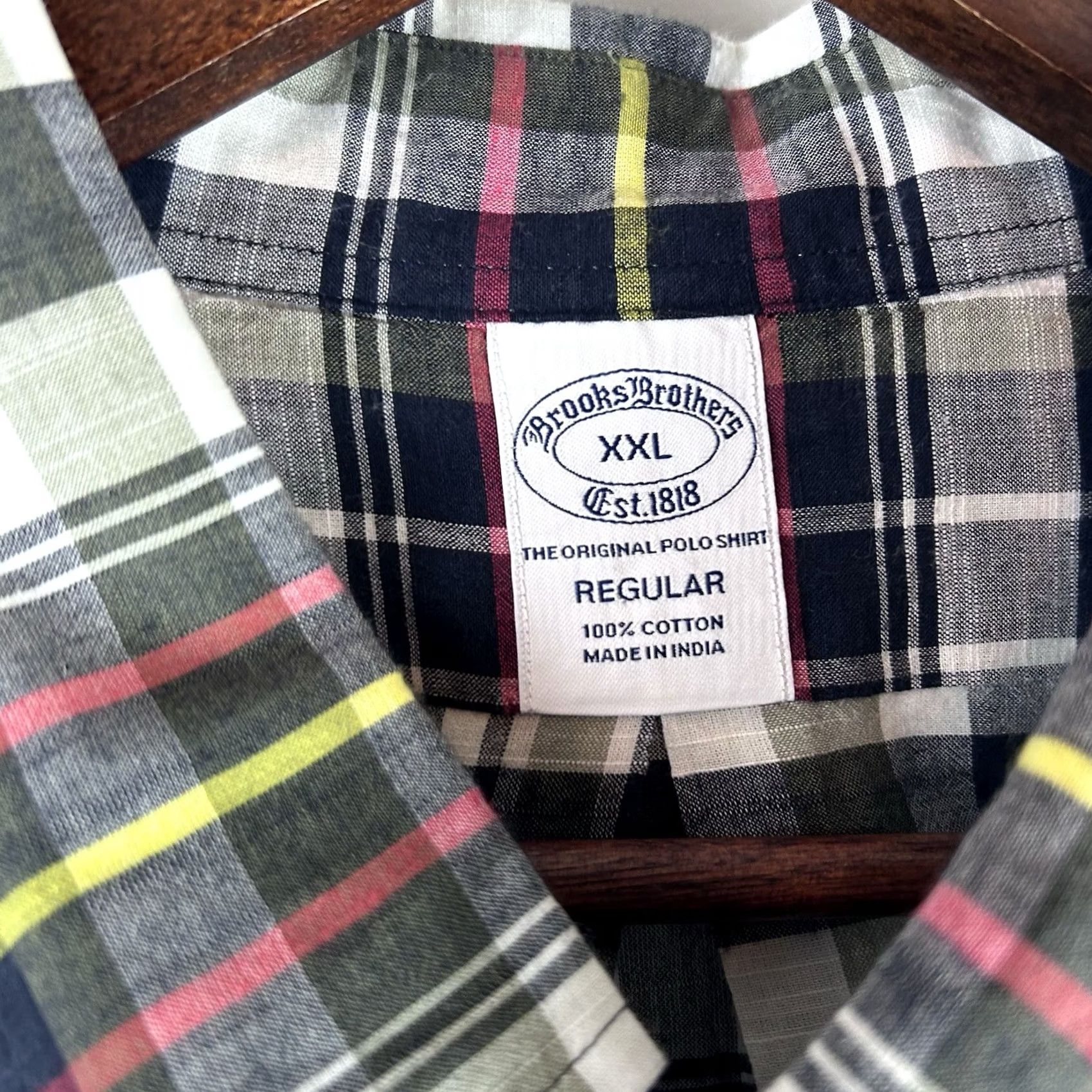 Brooks Brothers Brooks Brothers Shirt XXL Men’s Plaid Button Down Long Sleeve Cotton Lightweight Size US XXL / EU 58 / 5 - 4 Thumbnail