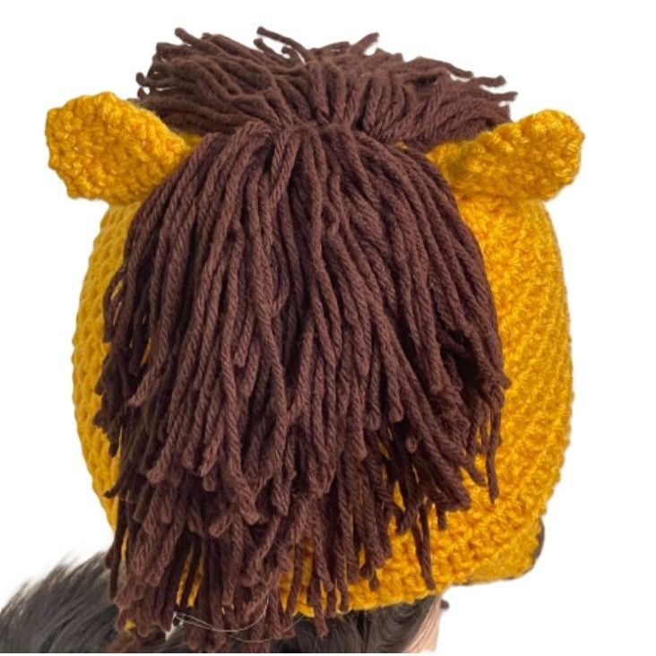 Handmade Crochet Buckskin Horse Hat Handmade New Size ONE SIZE - 4 Thumbnail