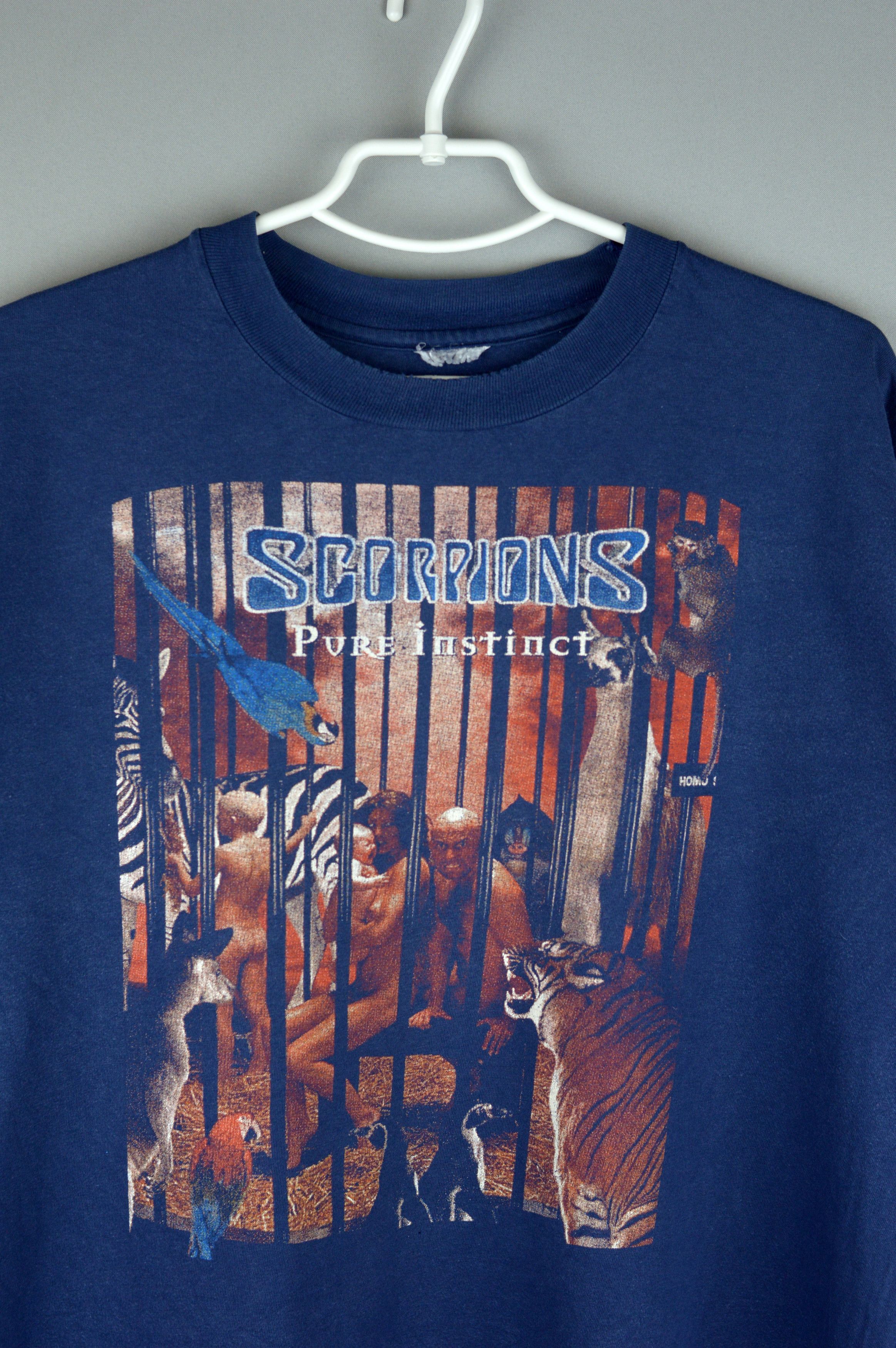 Vintage Vintage Scorpions Pure Instinct European tour 90s t shirt Size US XL / EU 56 / 4 - 3 Thumbnail