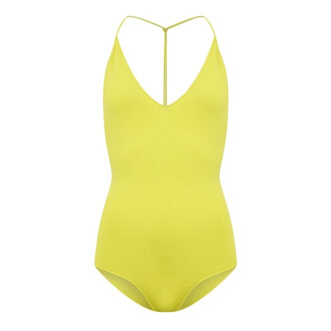 Bottega Veneta Bottega Veneta V-Neck Slim Fit Bodysuit in Green Size M / US 6-8 / IT 42-44 - 1 Thumbnail