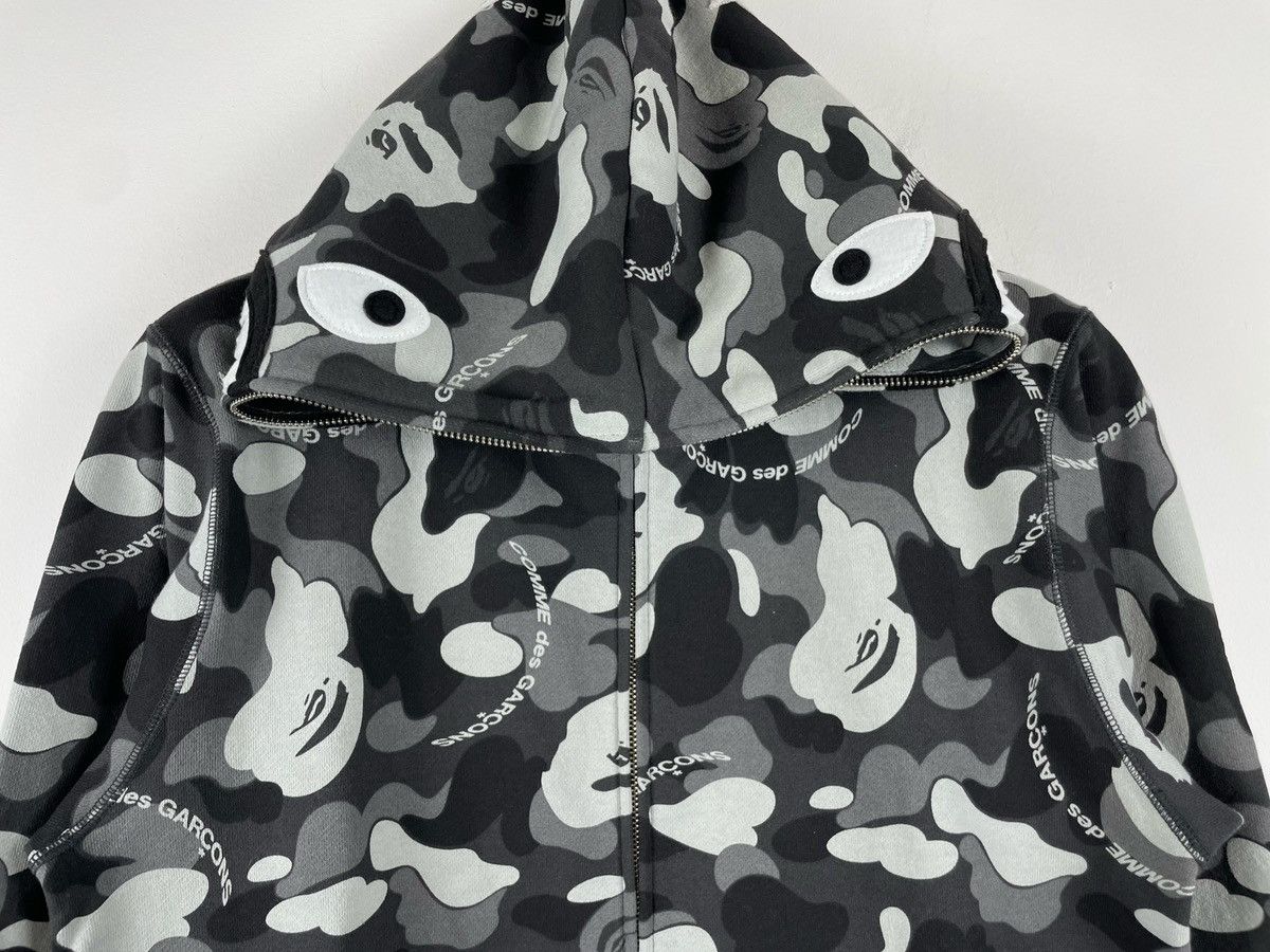 Bape × Comme des Garcons Bape x Comme des Garcons CDG Osaka Full-Zip Shark Hoodie Size US M / EU 48-50 / 2 - 8 Thumbnail
