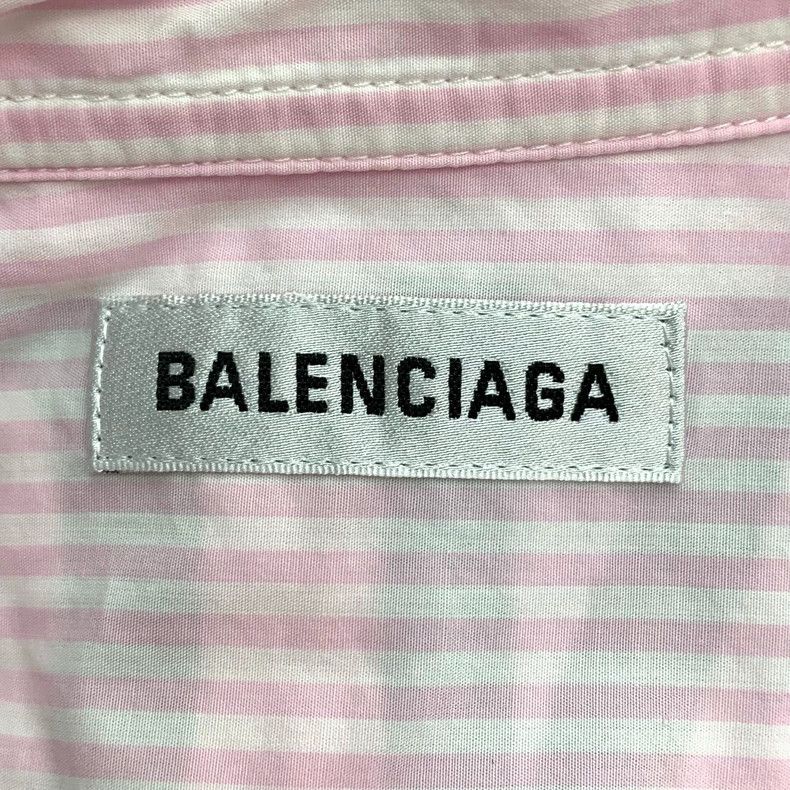 Balenciaga Balenciaga size 34 Pink striped logo monogram print lace-u Size XXS / US 00 / IT 34 - 5 Thumbnail