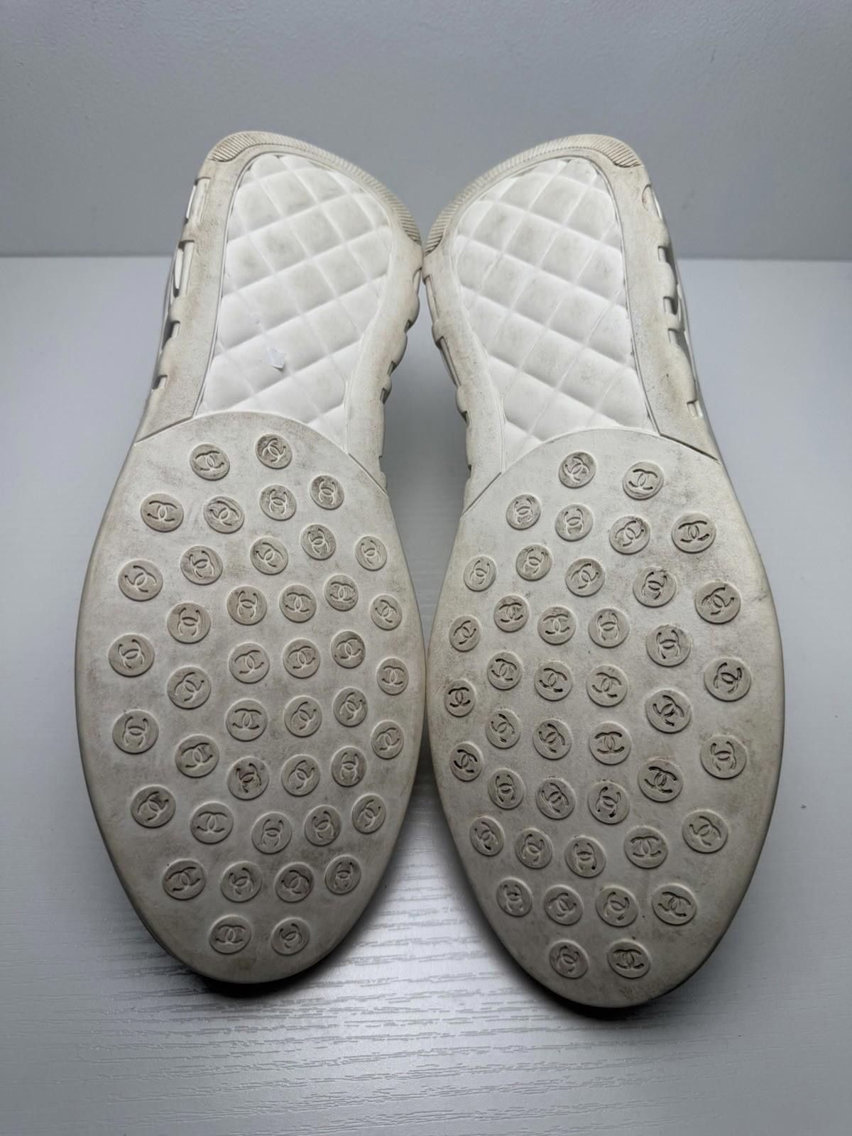 Chanel Chanel Sequin CC Sneakers White Silver Men’s 9 EU 42 Size US 9 / EU 42 - 7 Thumbnail
