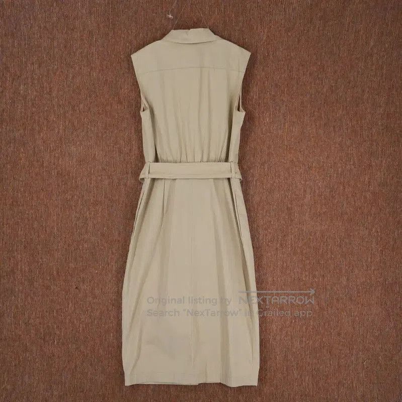 Max Mara MaxMara Khaki Sleeveless Long Dress for Women . Size S / US 4 / IT 40 - 2 Thumbnail