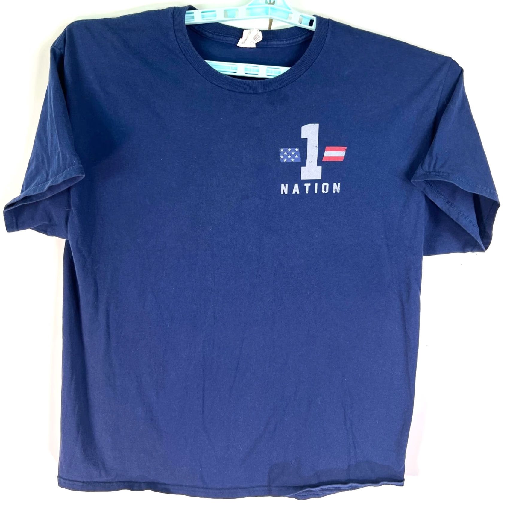 Hanes Shall Not Be Infringed 1 Nation T Shirt Men's Size XL Blue Hanes Tag Size US XL / EU 56 / 4 - 2 Thumbnail