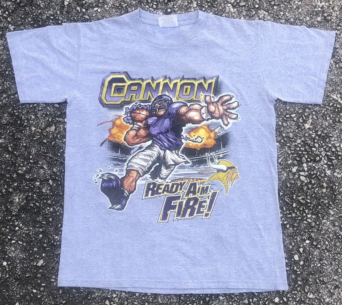 Other 2000 Minnesota Vikings Caricature Cannon Ready Aim Fire Size US M / EU 48-50 / 2 - 1 Preview