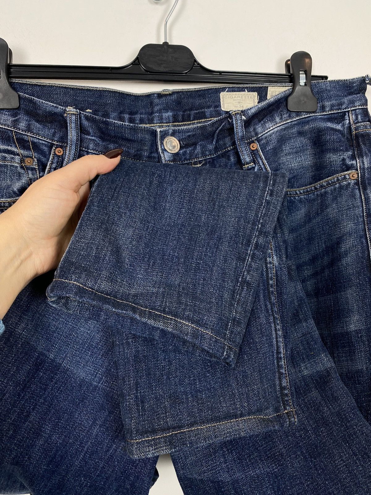Allsaints All Saints Men’s Cigarette Denim Jeans Size W32 Blue Top Size US 32 / EU 48 - 3 Thumbnail