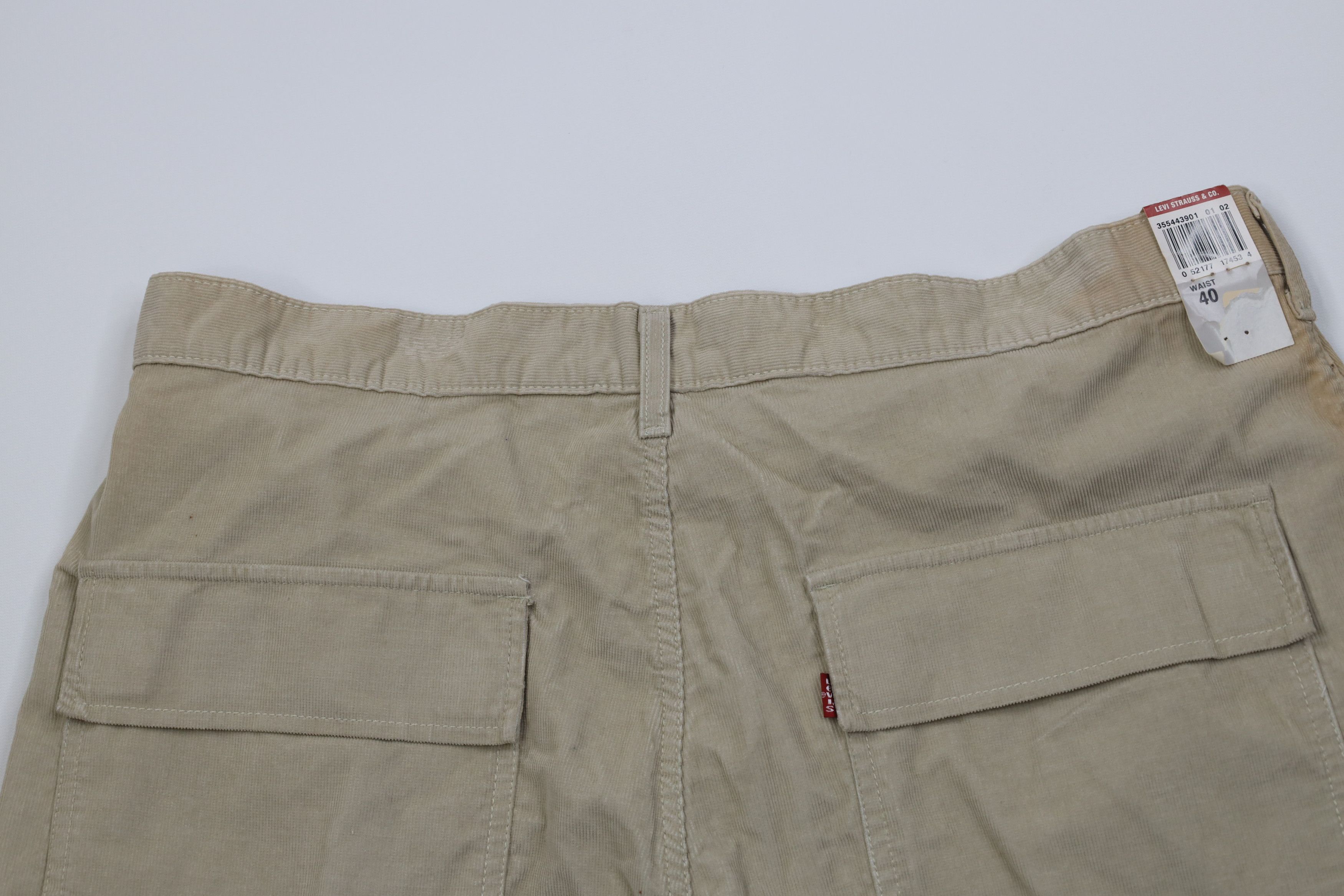 Levi's Deadstock Vintage Y2K Levis Baggy Fit Corduroy Cargo Shorts Size US 40 / EU 56 - 13 Thumbnail