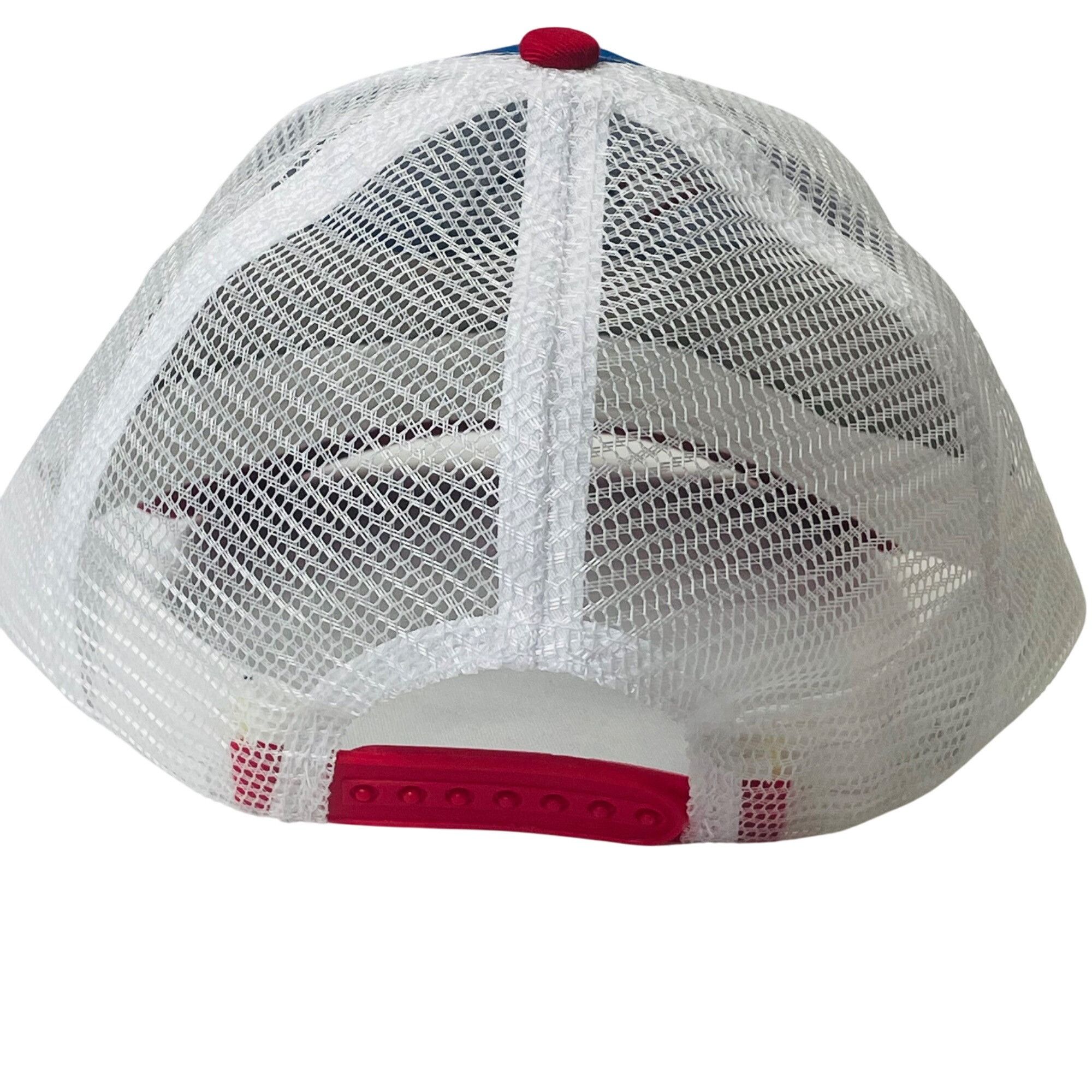 Pabst Blue Ribbon Pabst Blue Ribbon Mesh Trucker Hat Red White & Blue Adjustab Size ONE SIZE - 4 Thumbnail
