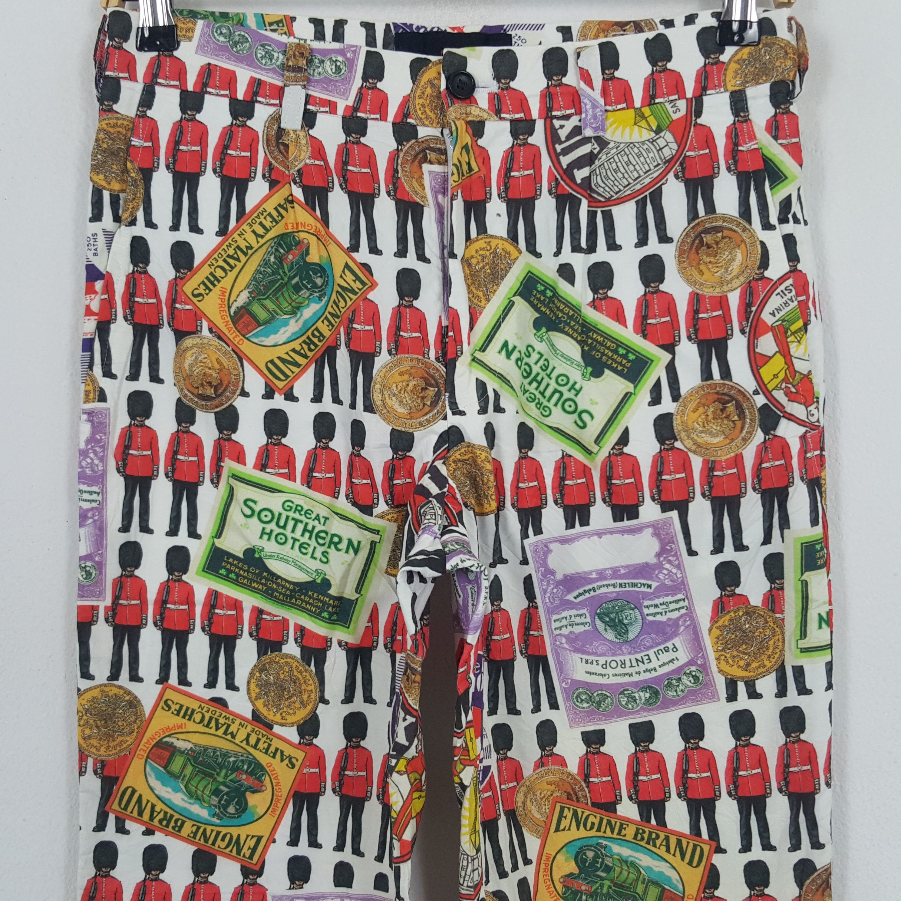 Comme des Garcons × Japanese Brand × Tricot Comme des Garcons Vintage AD2012 Tricot Comme des Garcons All Overprint Pants Size 29" - 2 Thumbnail