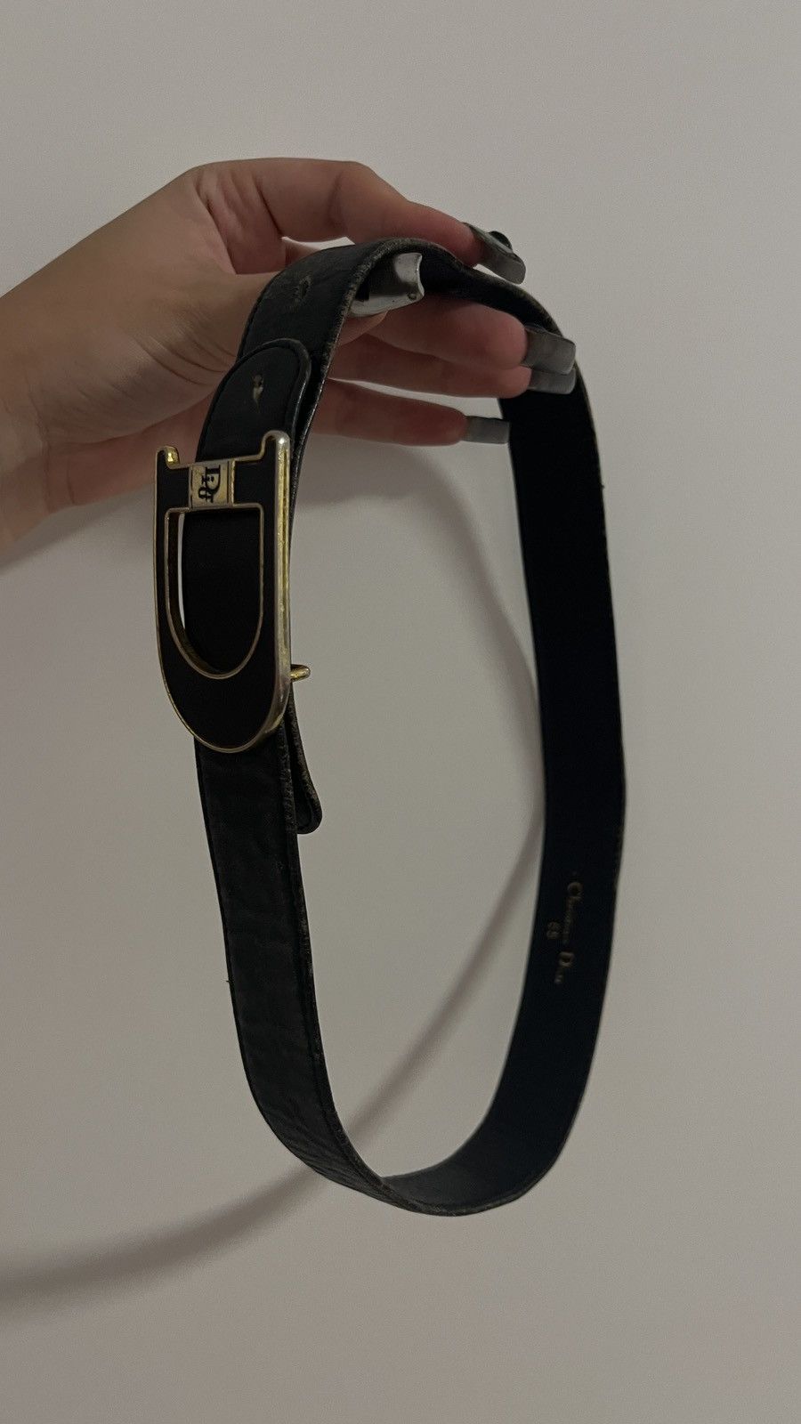 Christian Dior Monsieur × Dior Black and Gold Dior Belt Size ONE SIZE - 3 Thumbnail
