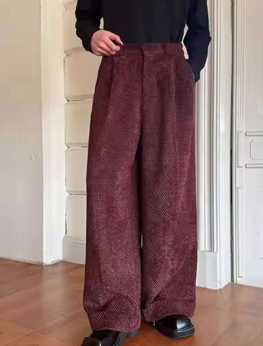 Japanese Brand Premium Pleated Trousers | Wide Leg | Vintage Inspired Size US 29 - 8 Thumbnail