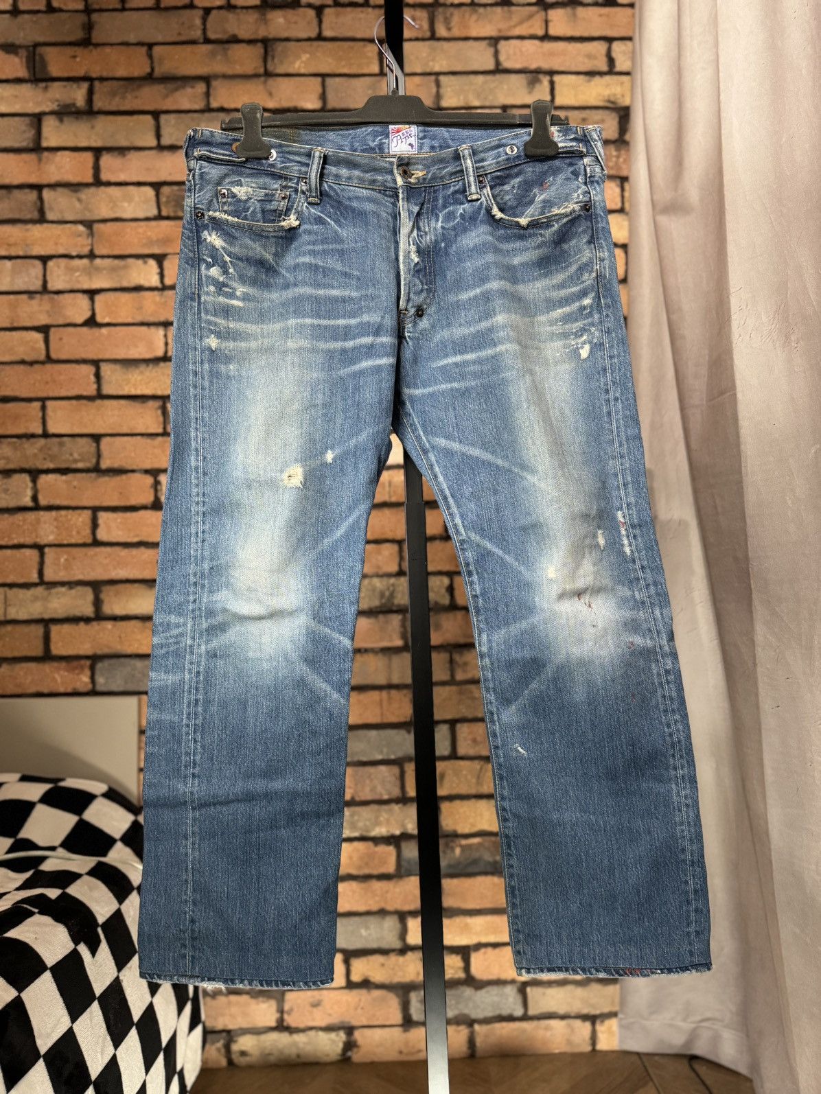Prps RARE $638 PAINT SPLATTER MED WASH JAPAN DISTRESS JEANS DENIM Size US 33 - 1 Thumbnail