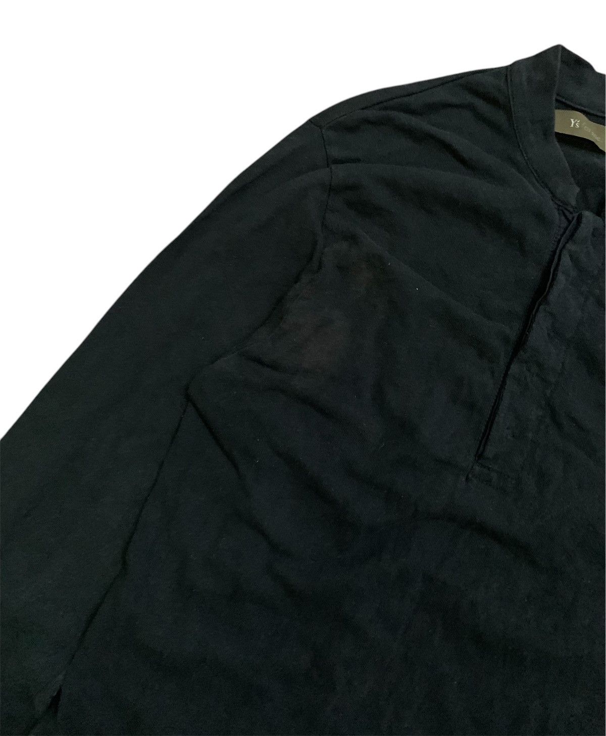 Yohji Yamamoto 💥Final💥Yohji Yamamoto Ys For Men Black Shirt Size US XS / EU 42 / 0 - 4 Thumbnail