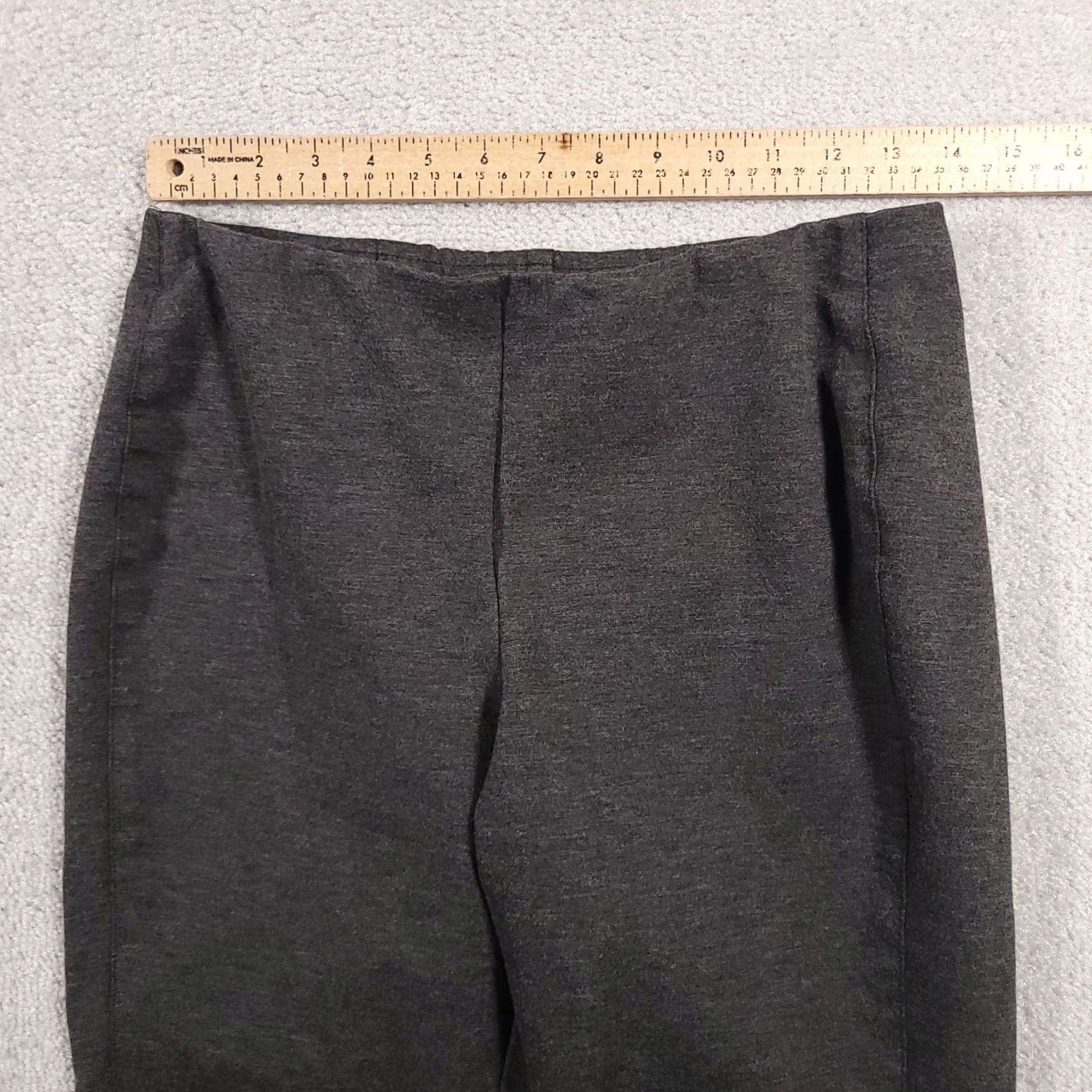 J. Jill J Jill Ponte Slim Leg Pull On Crop Pants Women's Small Gray Casual Capri Stretch Pants Size 28" / US 6 / IT 42 - 5 Thumbnail