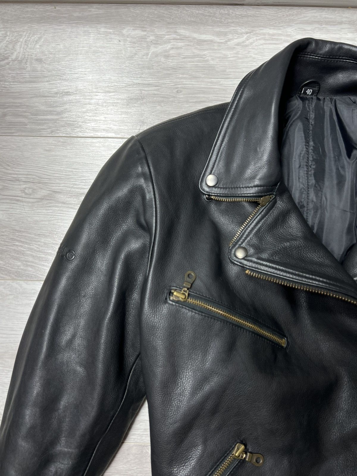 Genuine Leather Vintage Belo Heavyweight Biker Leather Jacket Rock Punk Size US M / EU 48-50 / 2 - 4 Thumbnail