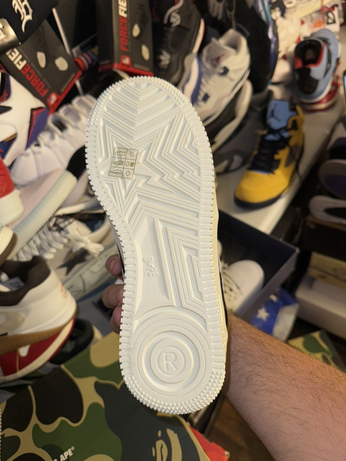 Bape Bapesta Black size 8 Size US 10 / EU 43 - 4 Thumbnail