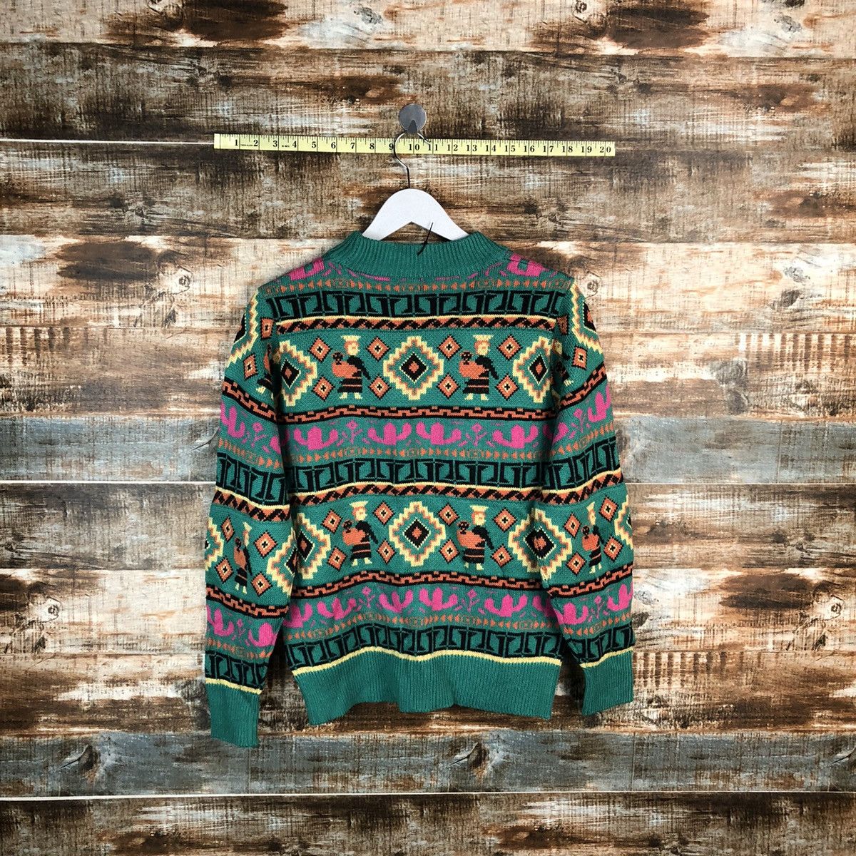 Vintage Japanese Brand art vintage Green Knitwear #A1699 Size US S / EU 44-46 / 1 - 11 Thumbnail